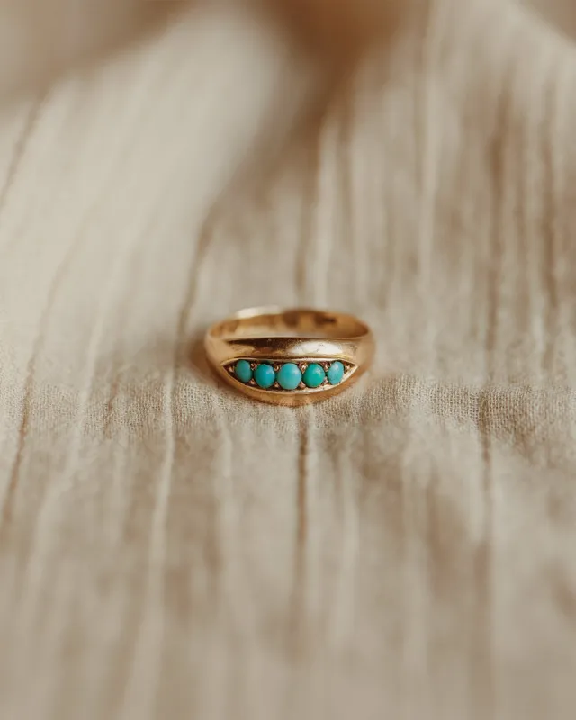 Ethel 1939 15ct Gold Turquoise Ring sold by Rock n Rose