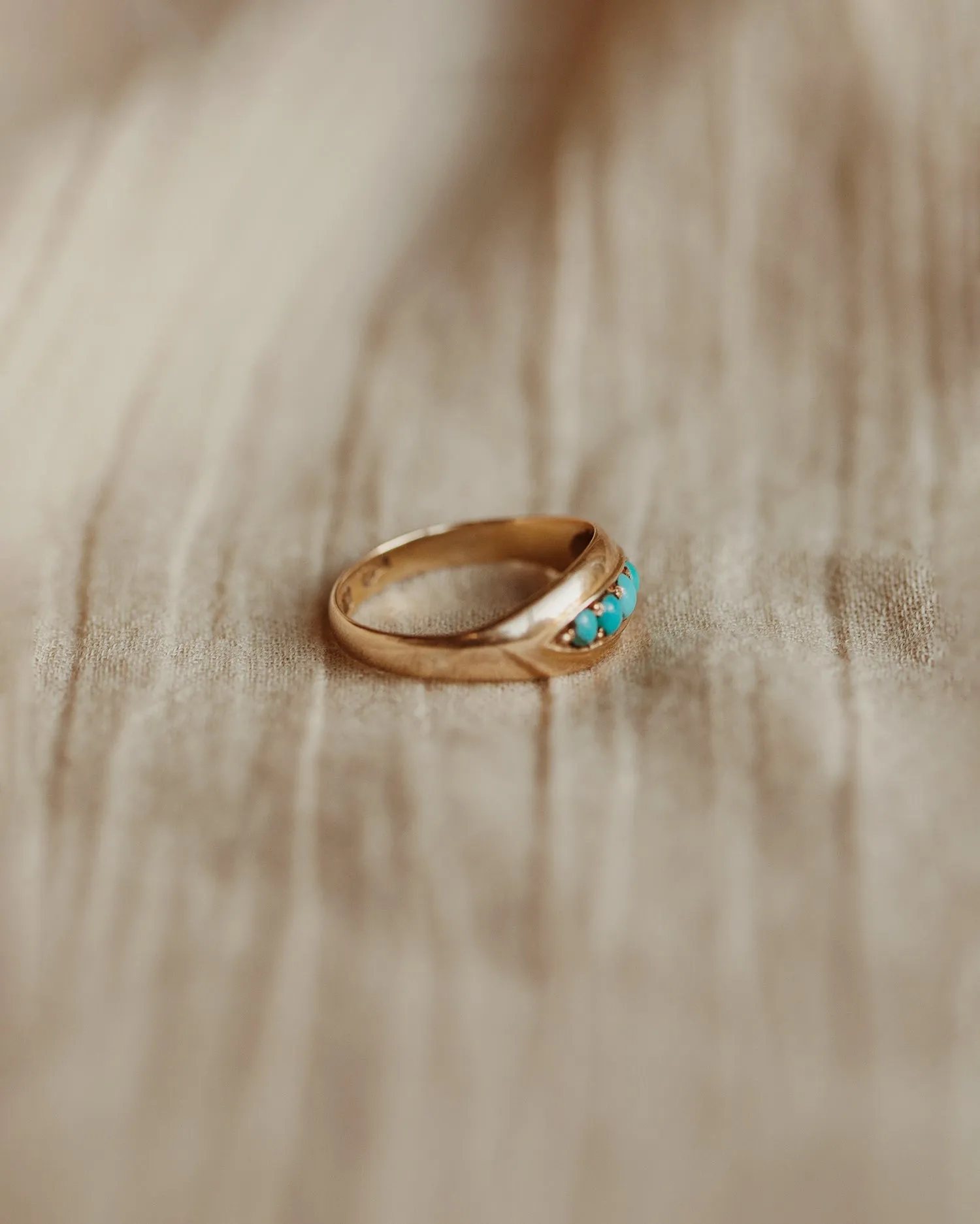 Ethel 1939 15ct Gold Turquoise Ring sold by Rock n Rose product image thumbnail 3