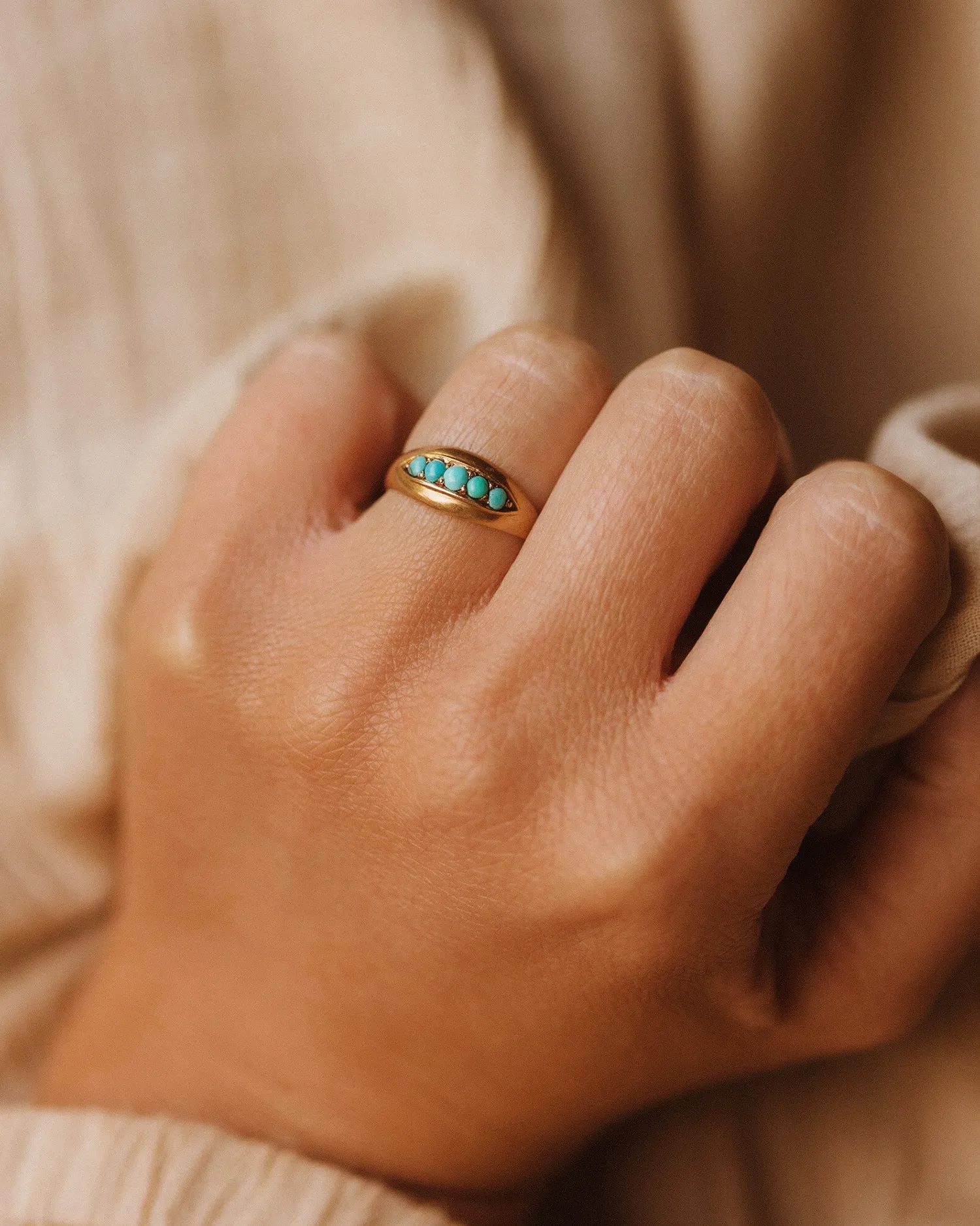 Ethel 1939 15ct Gold Turquoise Ring sold by Rock n Rose product image thumbnail 2