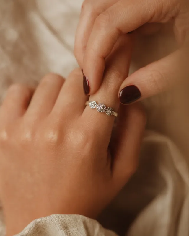 Marion 9ct White Gold Vintage Diamond Ring sold by Rock n Rose