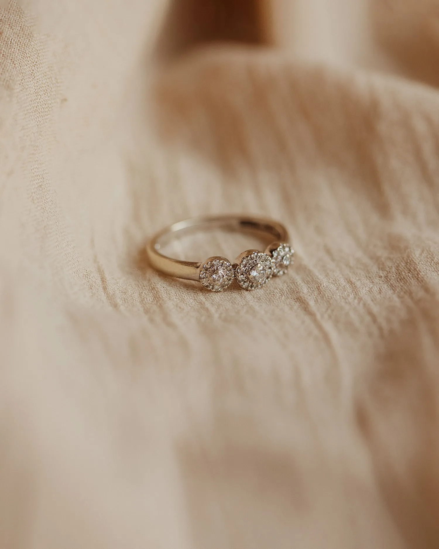 Marion 9ct White Gold Vintage Diamond Ring sold by Rock n Rose product image thumbnail 3