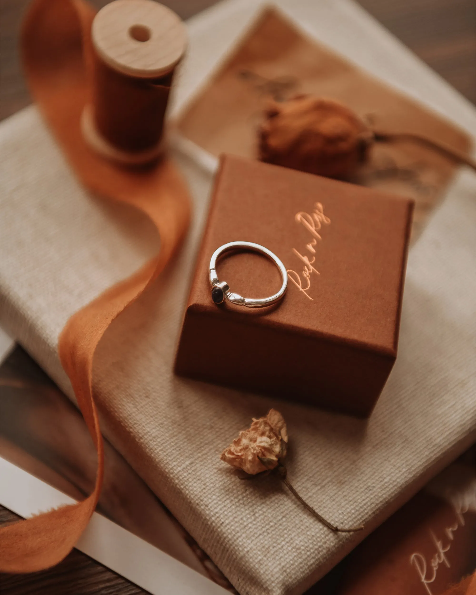 Joanie Sterling Silver Birthstone Ring - September sold by Rock n Rose product image thumbnail 5