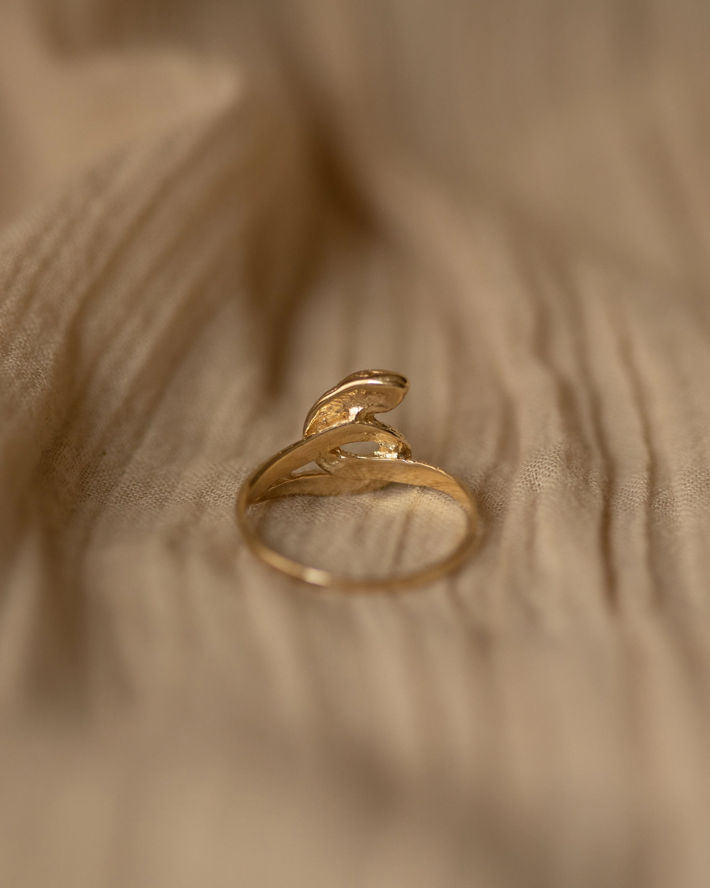 Sandrine Vintage 9ct Gold Snake Ring sold by Rock n Rose product image thumbnail 5