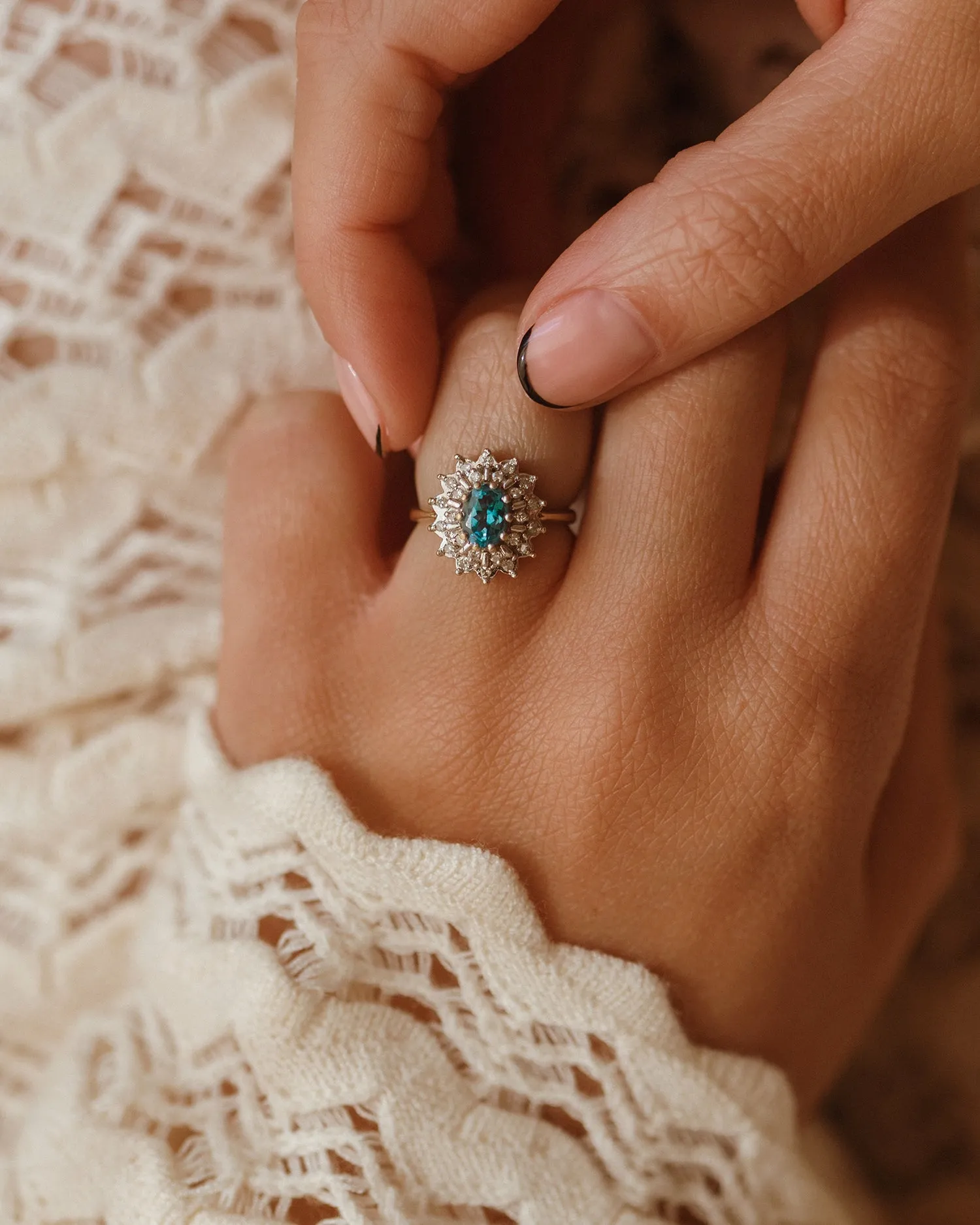 Maribel 9ct Gold Blue Topaz Ring sold by Rock n Rose