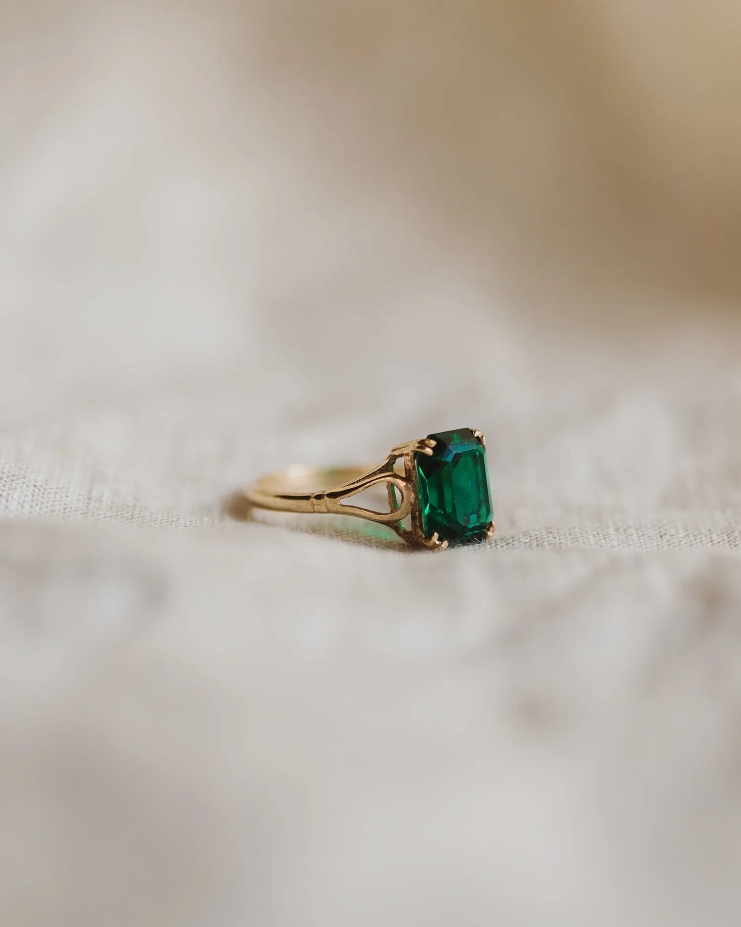 Guinevere 9ct Gold Emerald Ring sold by Rock n Rose product image thumbnail 3
