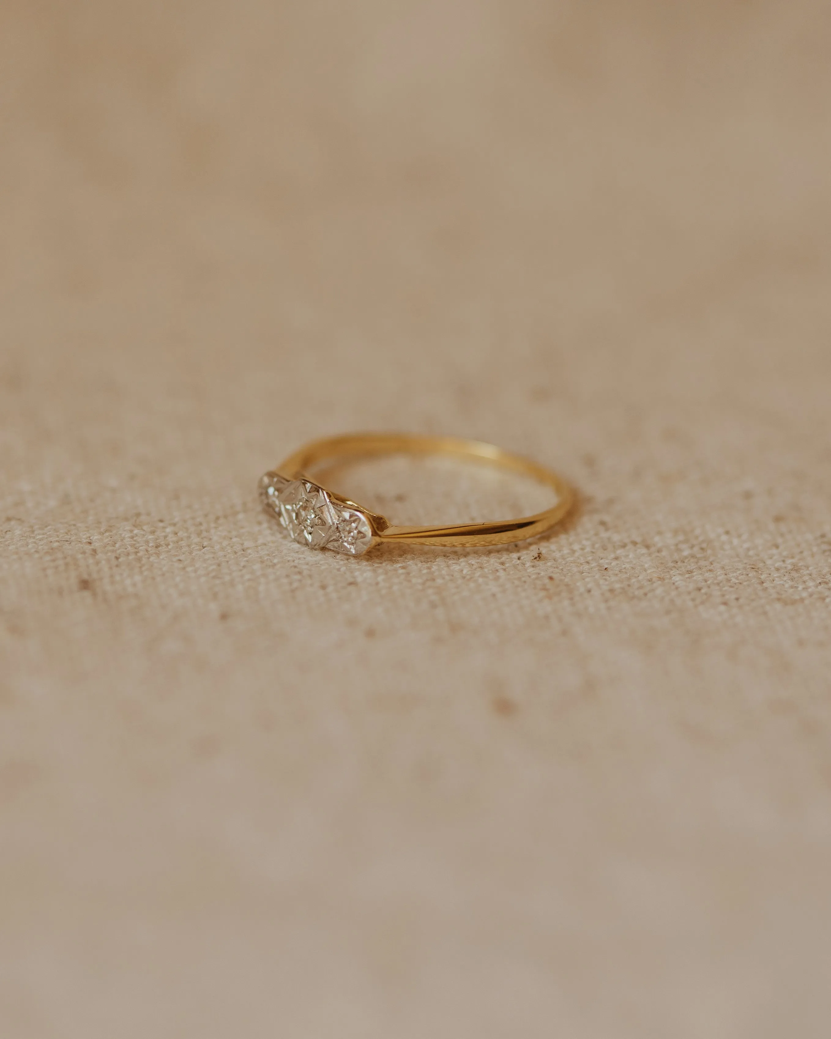 Cicely Antique 18ct Gold Diamond Ring sold by Rock n Rose product image thumbnail 3