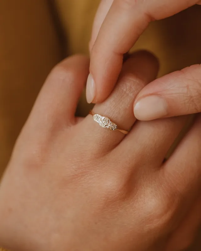 Cicely Antique 18ct Gold Diamond Ring sold by Rock n Rose