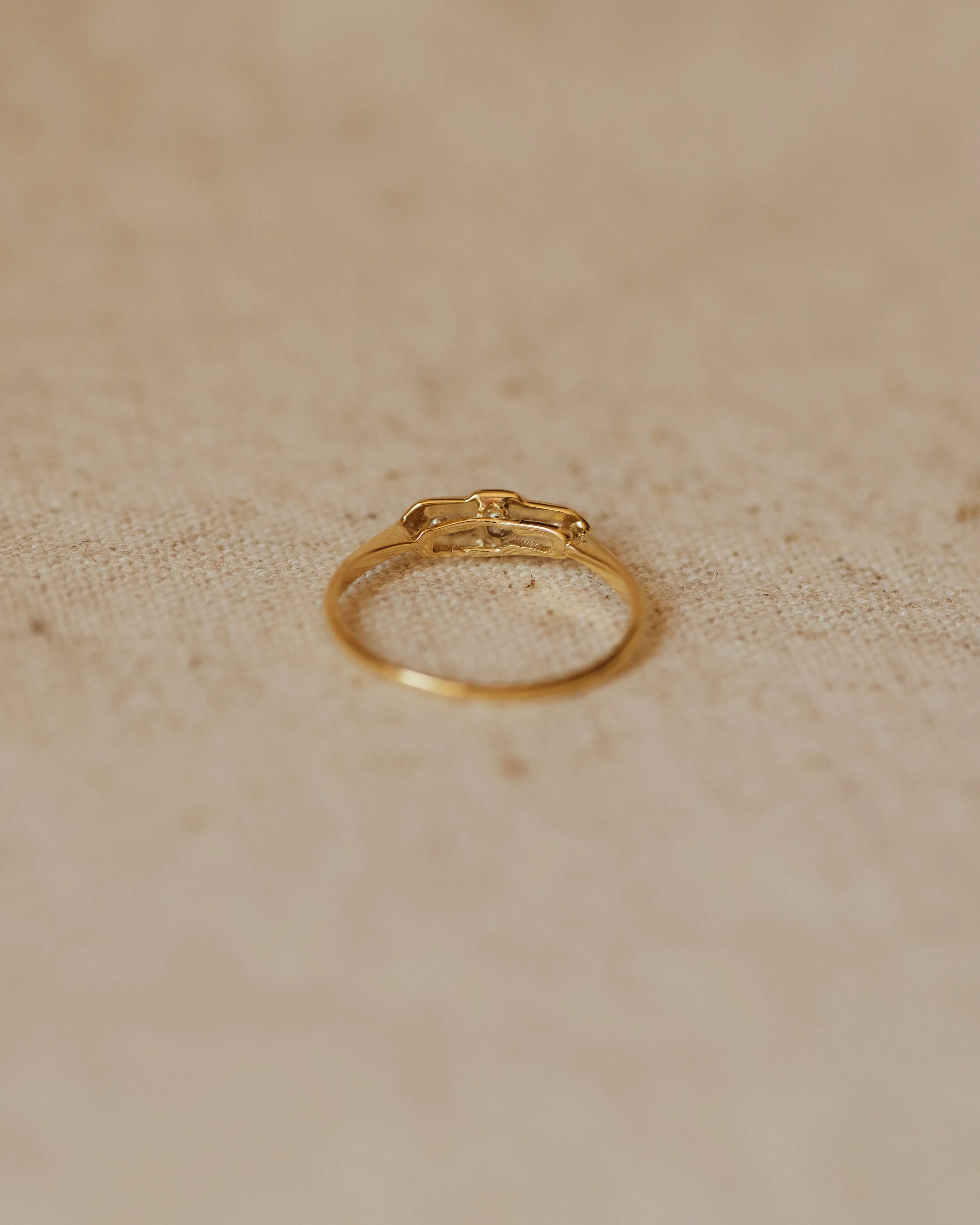 Cicely Antique 18ct Gold Diamond Ring sold by Rock n Rose product image thumbnail 4