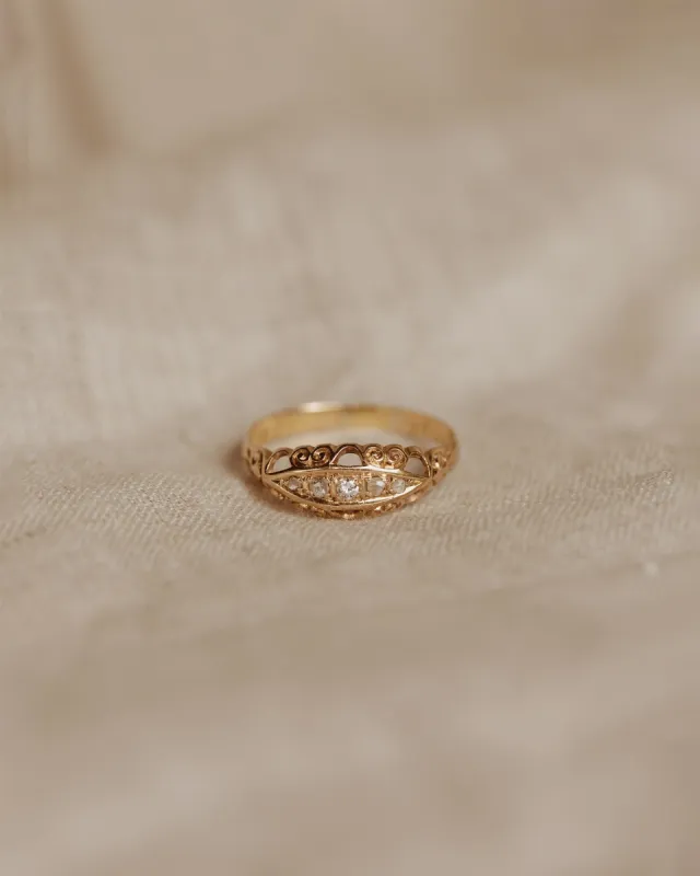 Mabel 18ct Gold Diamond Gypsy Ring sold by Rock n Rose