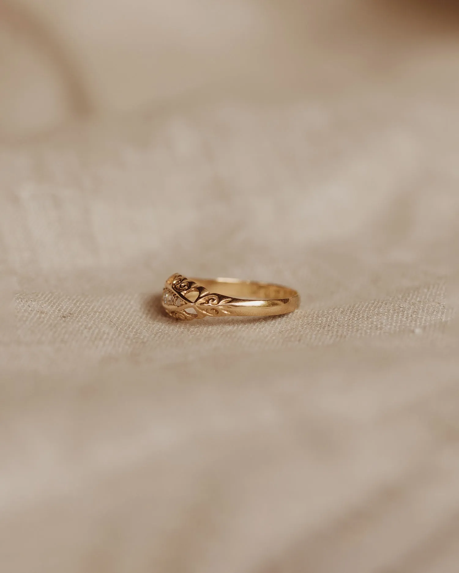 Mabel 18ct Gold Diamond Gypsy Ring sold by Rock n Rose product image thumbnail 5