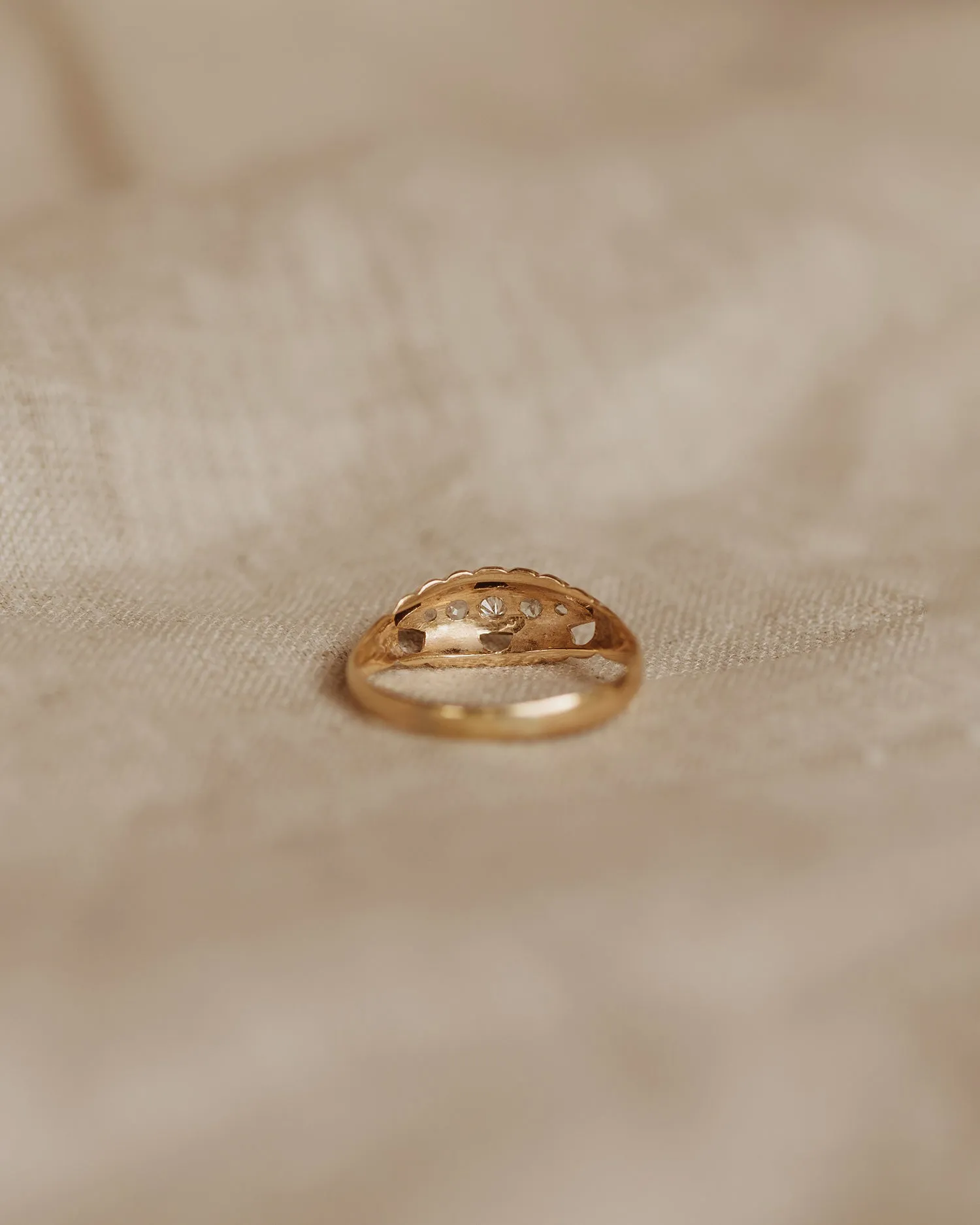 Mabel 18ct Gold Diamond Gypsy Ring sold by Rock n Rose product image thumbnail 4