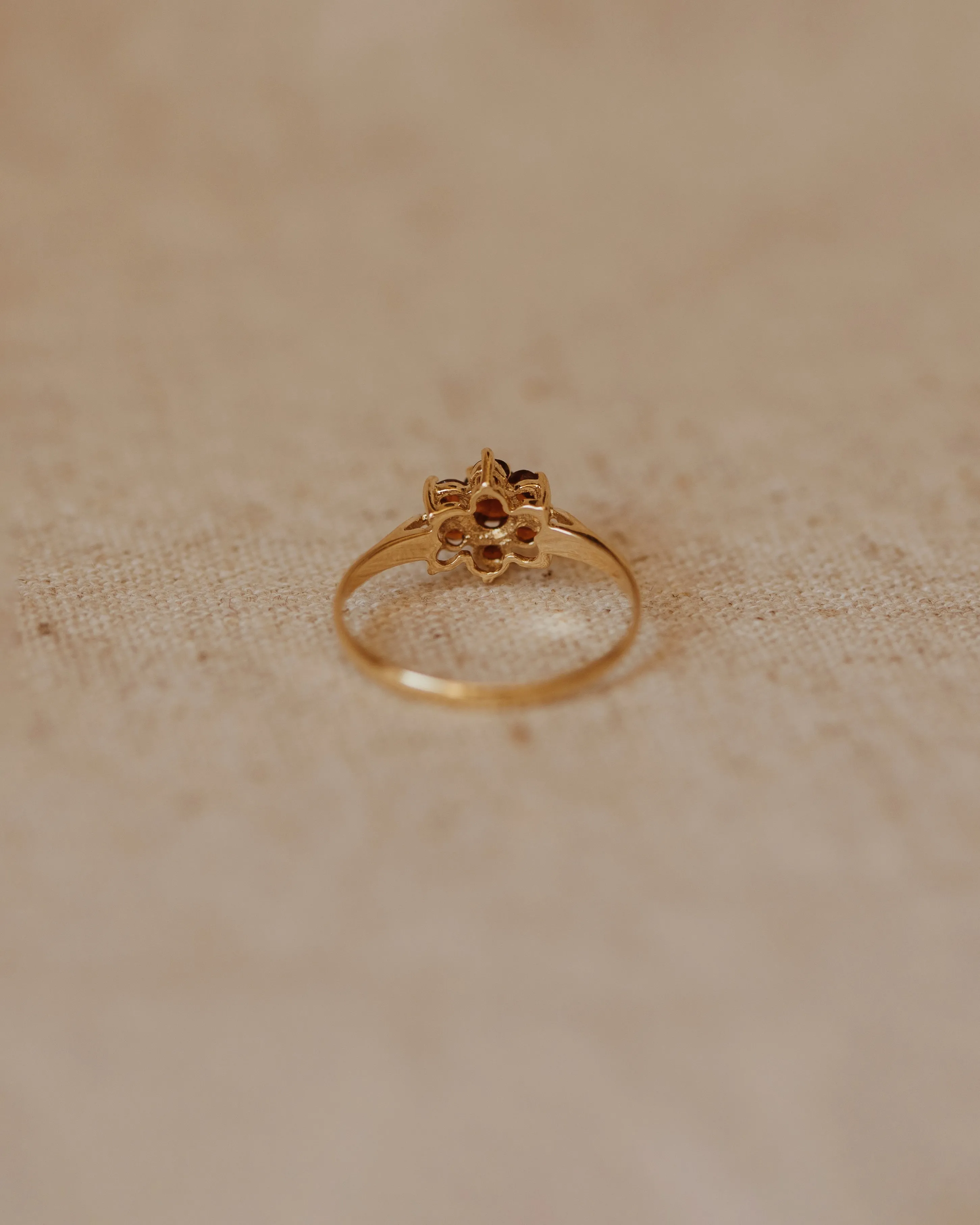 Hetty 1979 9ct Gold Garnet Cluster Ring sold by Rock n Rose product image thumbnail 4