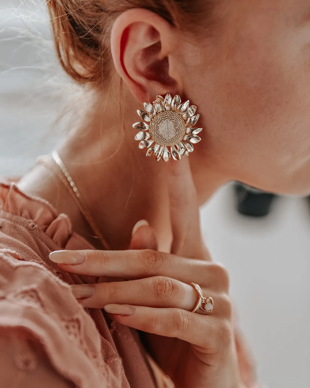 Helga Sunflower Earrings sold by Rock n Rose product image thumbnail 5