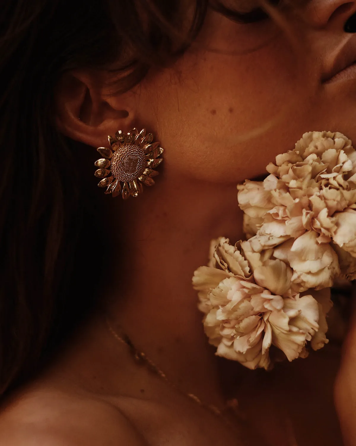 Helga Sunflower Earrings sold by Rock n Rose