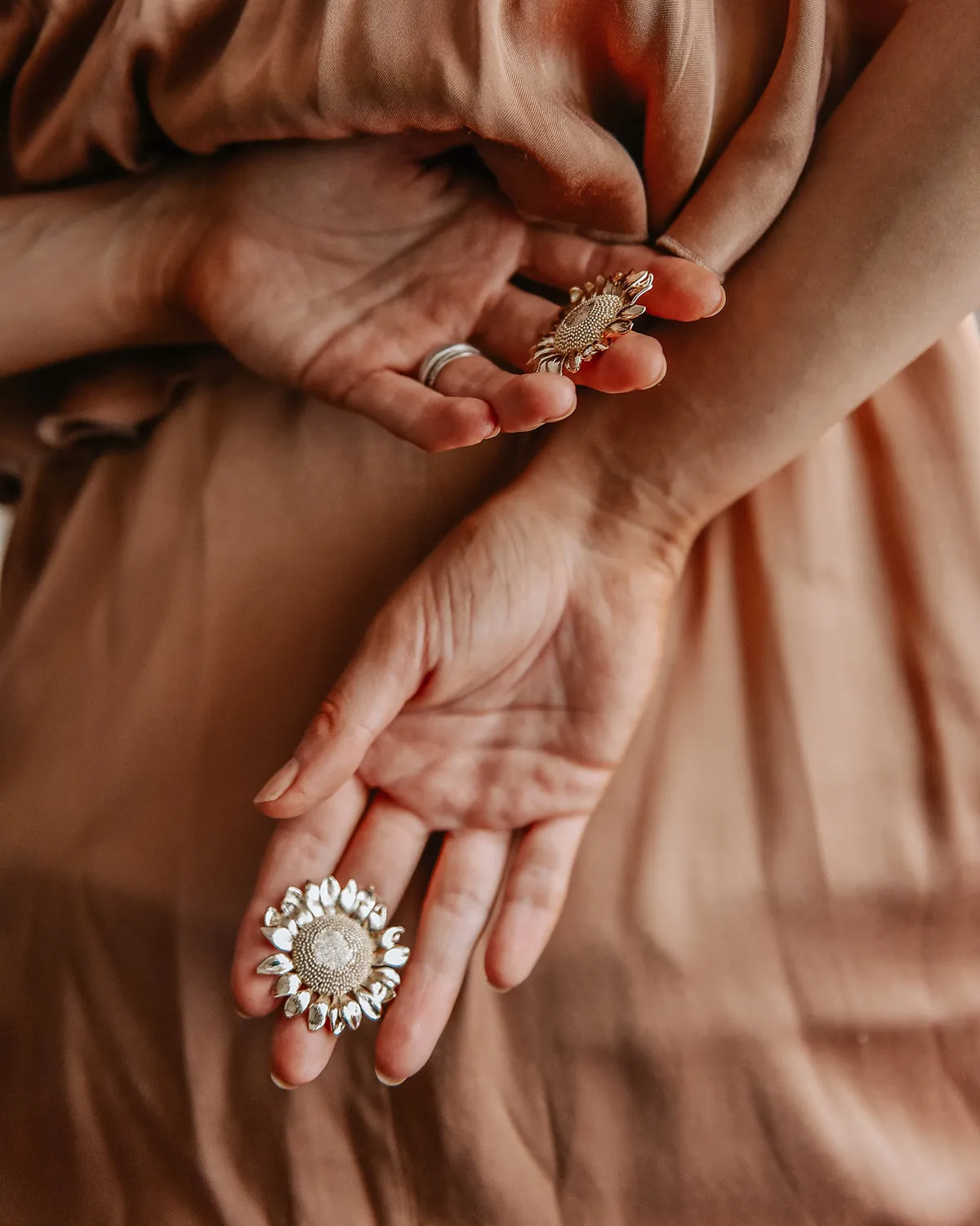 Helga Sunflower Earrings sold by Rock n Rose product image thumbnail 4
