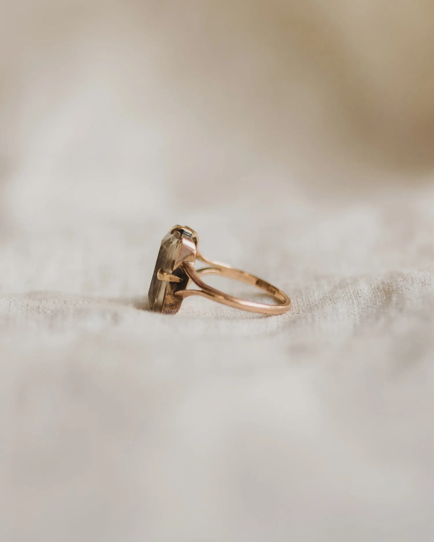 Evelyn 9ct Gold Smoky Quartz Ring sold by Rock n Rose product image thumbnail 5