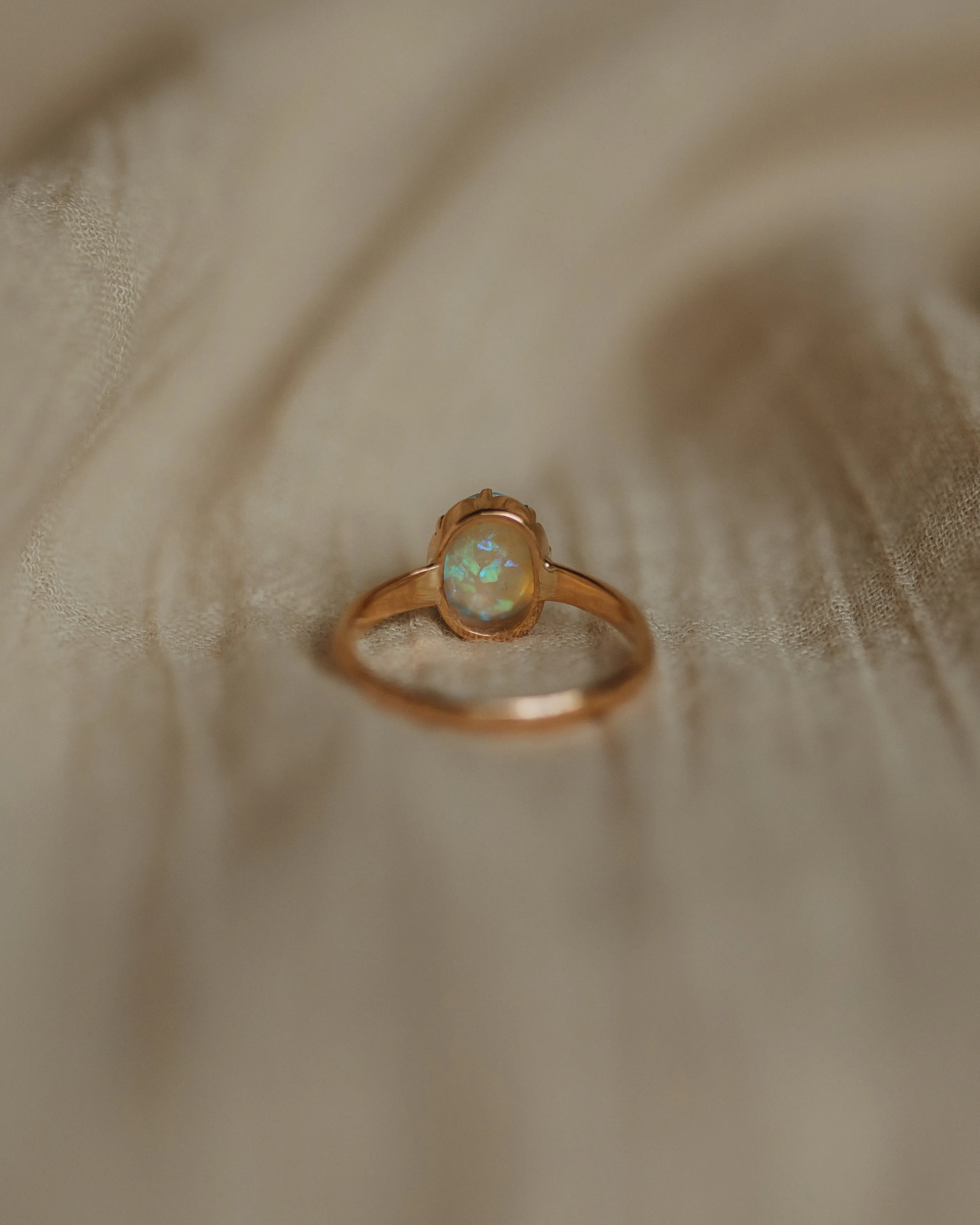 Helga Antique 18ct Gold Opal Solitaire Ring sold by Rock n Rose product image thumbnail 5