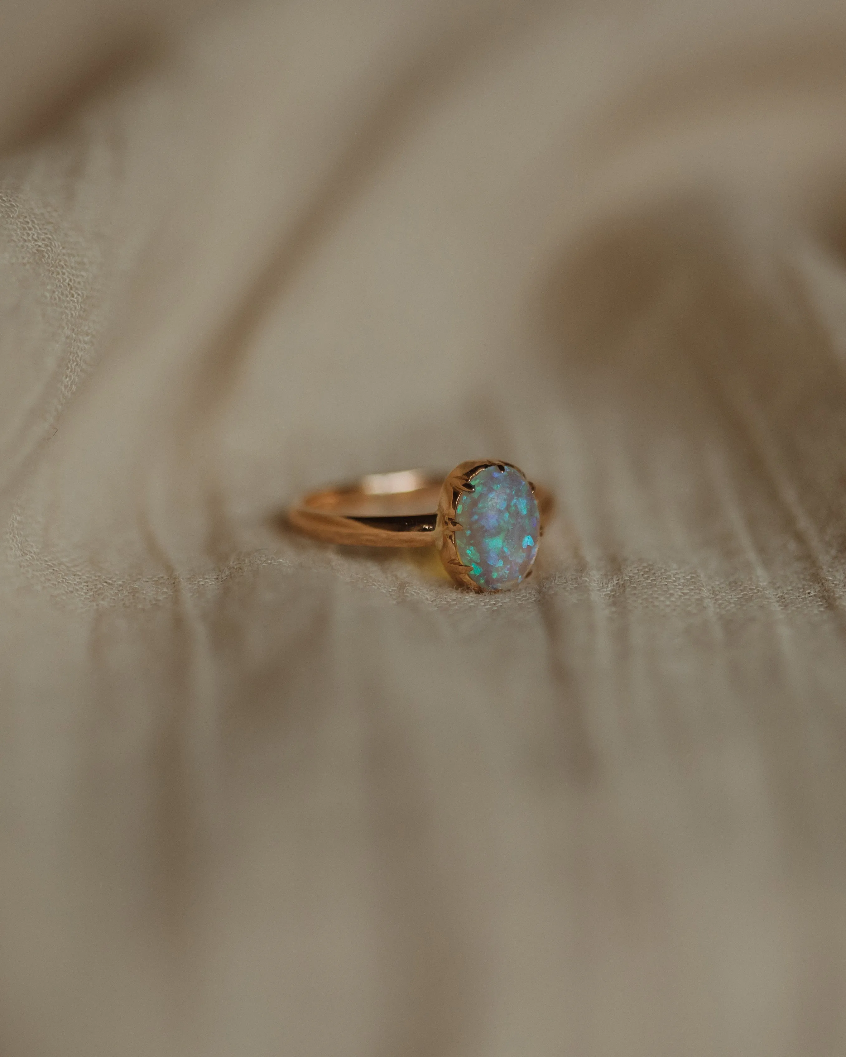 Helga Antique 18ct Gold Opal Solitaire Ring sold by Rock n Rose product image thumbnail 4