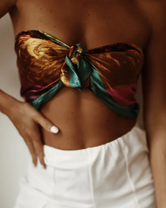 Frances Sunflower Square Scarf sold by Rock n Rose