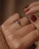 Helena 1985 Vintage 9ct Gold Ruby & Diamond Cluster Ring sold by Rock n Rose