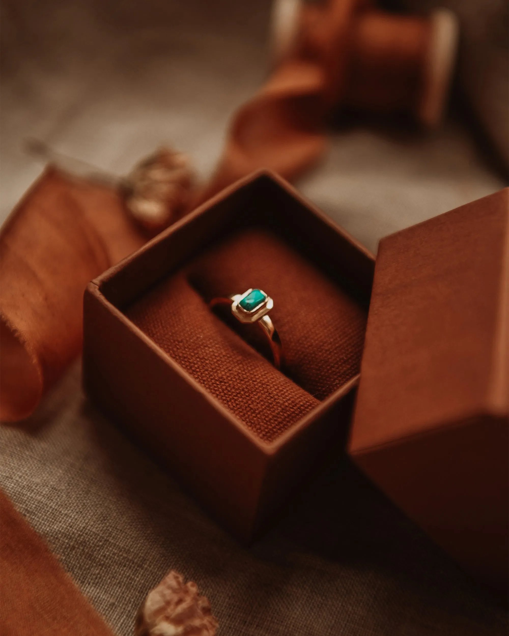 Frances Gold Vermeil Birthstone Ring - December sold by Rock n Rose product image thumbnail 4