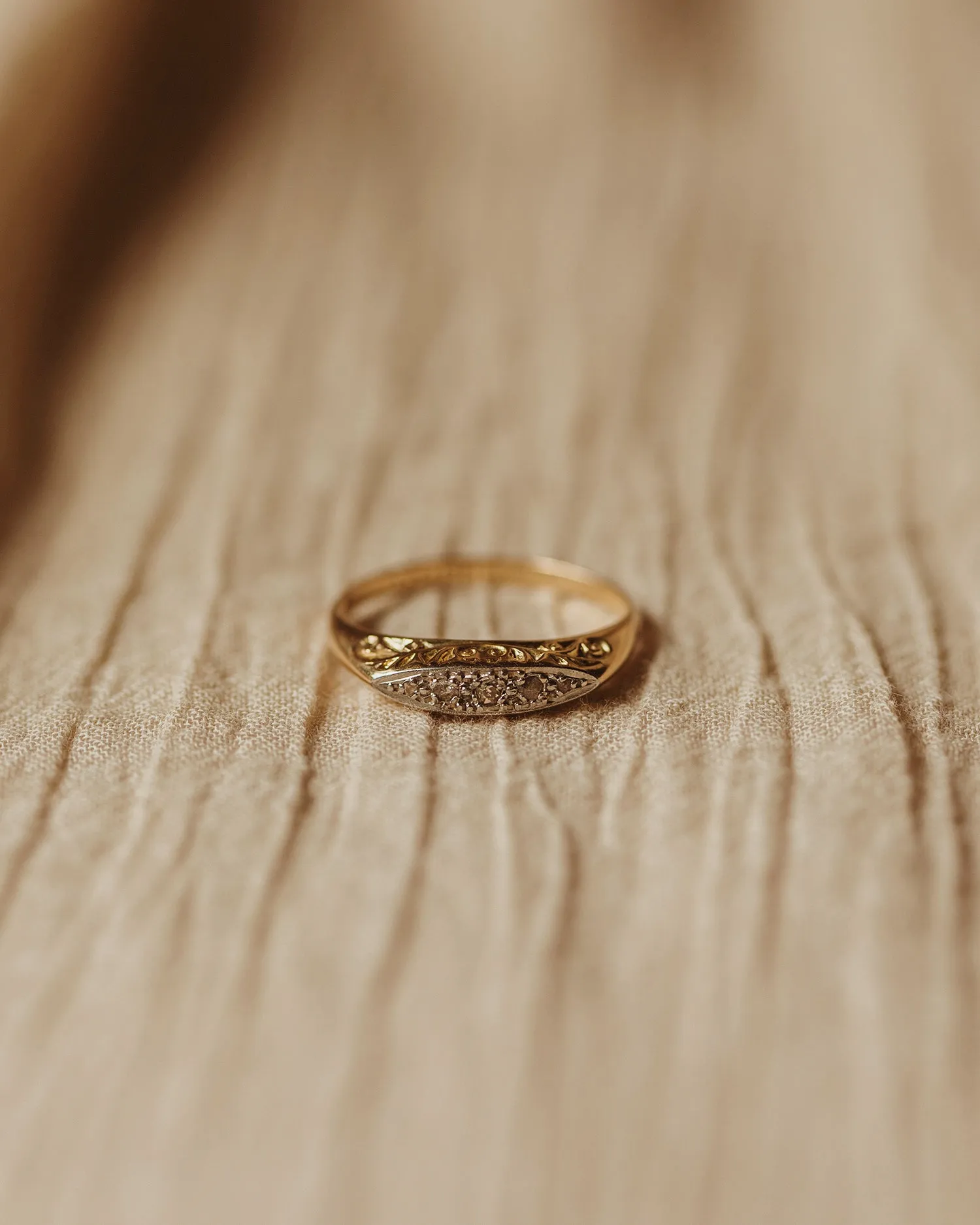 Freda 18ct Gold Diamond Ring sold by Rock n Rose