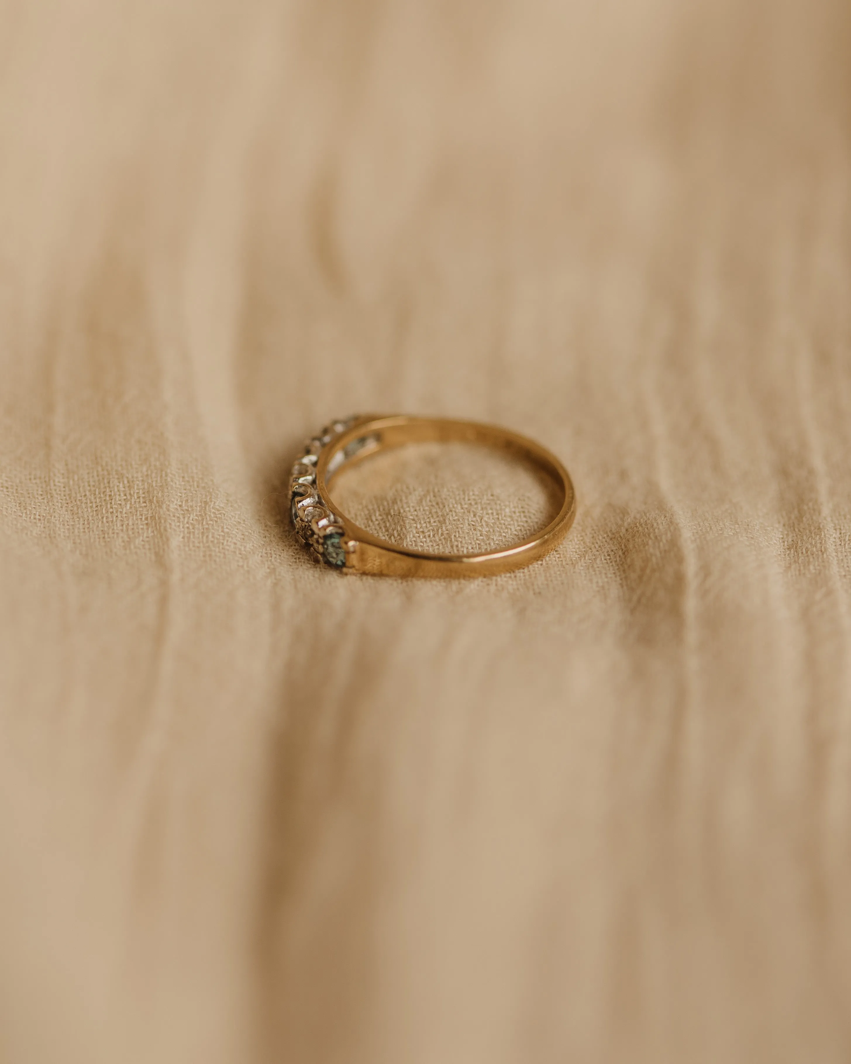 Georgia 1975 9ct Gold Blue Topaz & Diamond Ring sold by Rock n Rose product image thumbnail 5