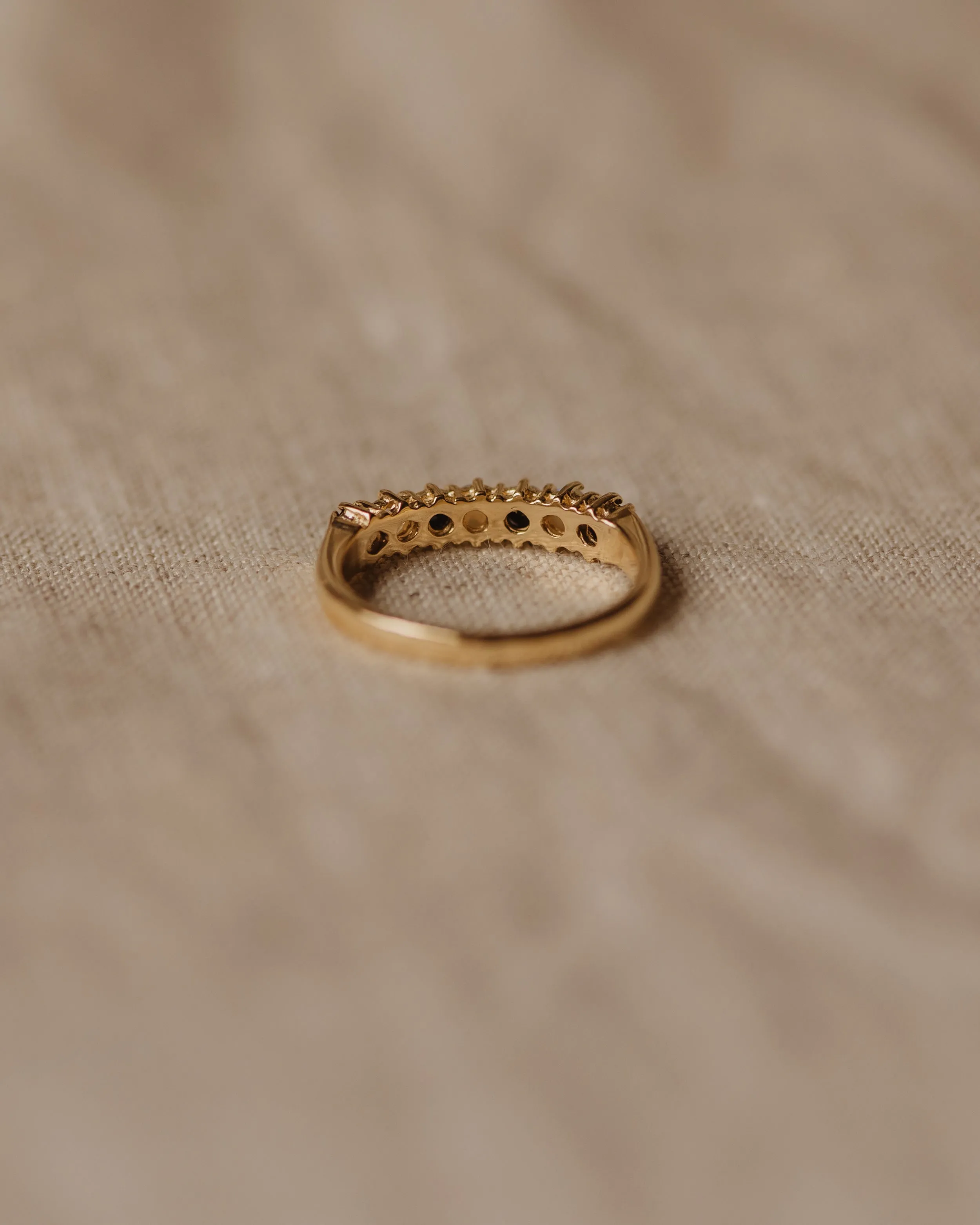 Diana Vintage 9ct Gold Sapphire & Opal Ring sold by Rock n Rose product image thumbnail 4