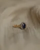 Mallory Vintage 18ct Gold Sapphire & Diamond Cluster Ring sold by Rock n Rose