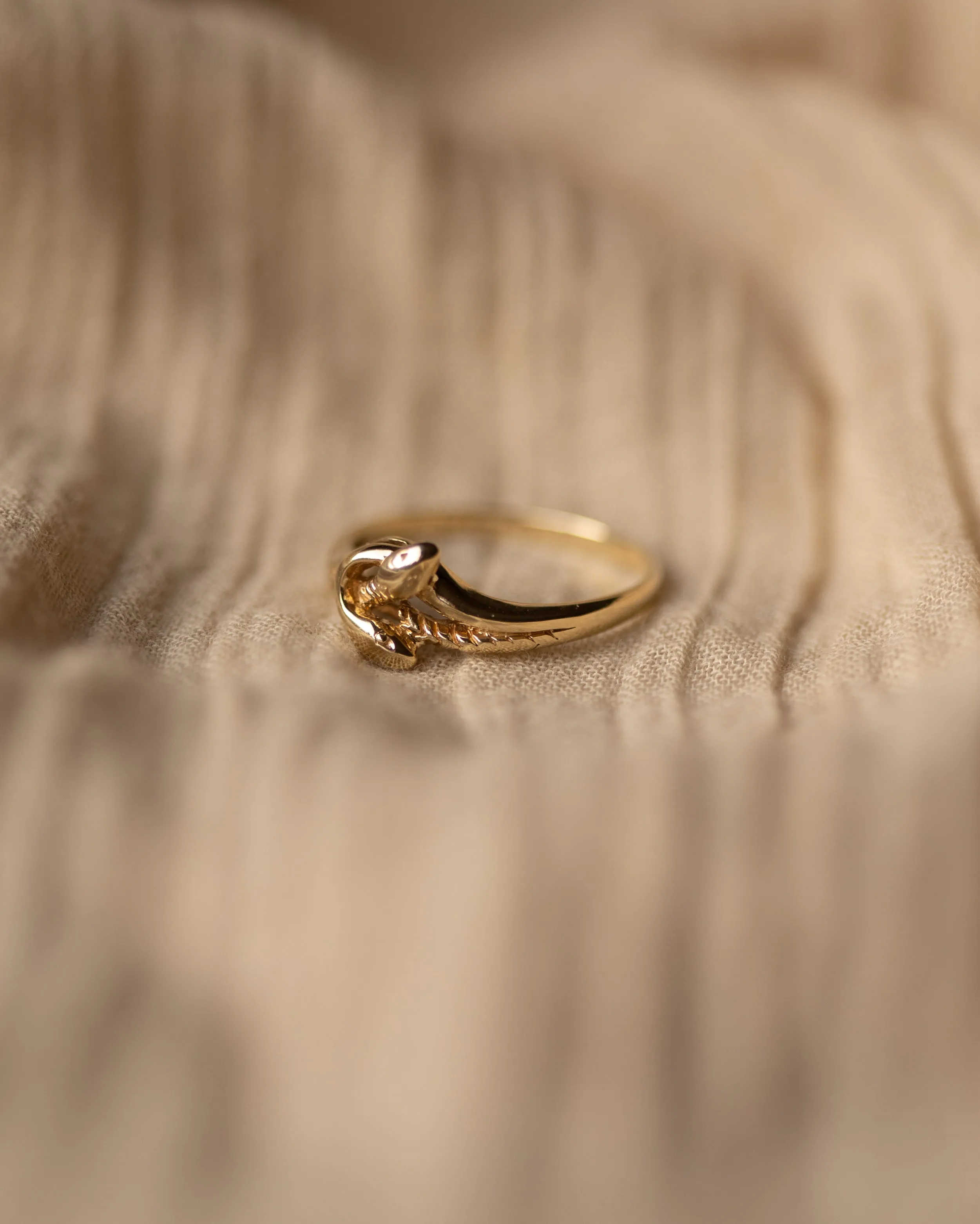 Irma 1988 Vintage 9ct Gold Double Snake Ring sold by Rock n Rose product image thumbnail 4