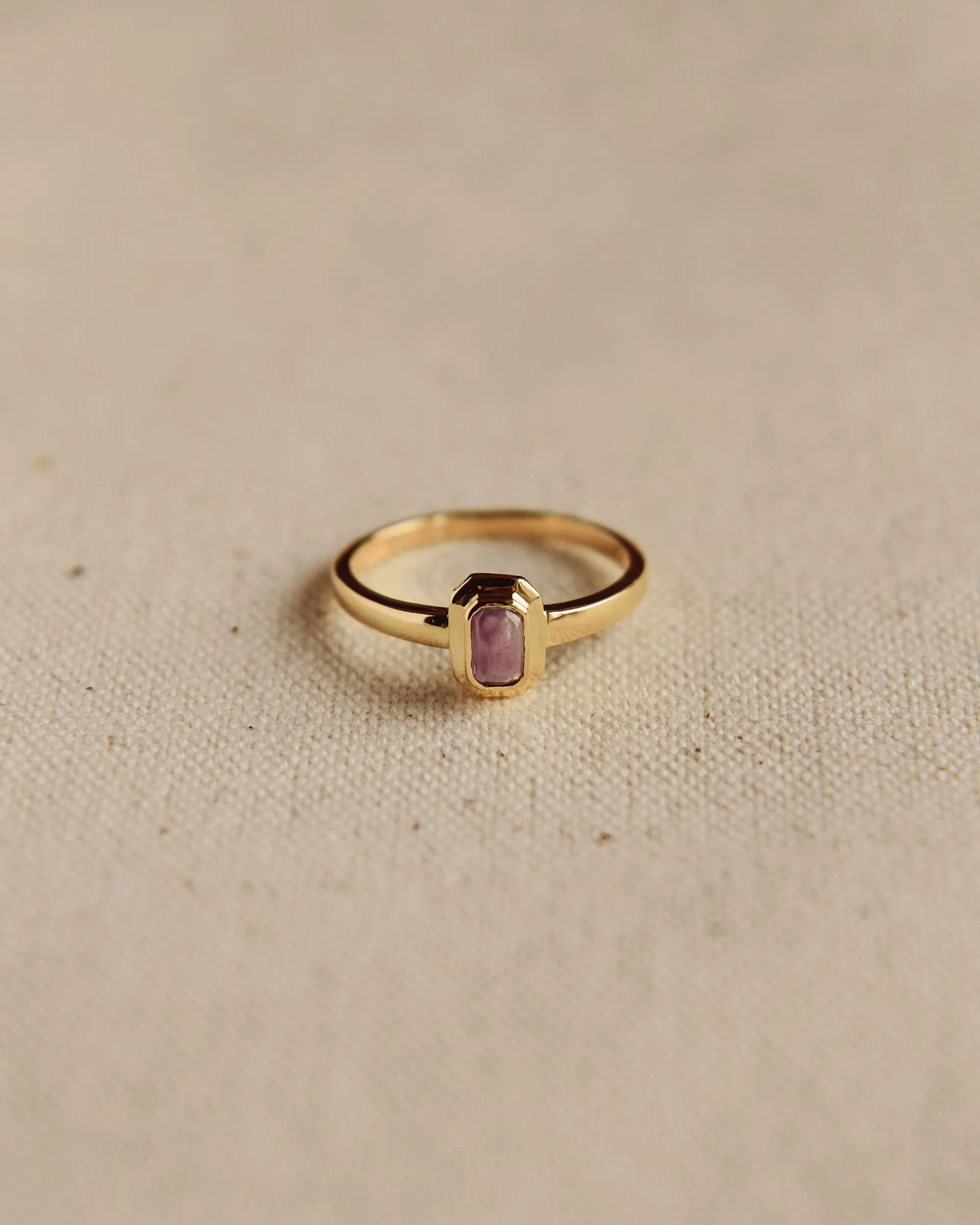 Frances Gold Vermeil Birthstone Ring - February sold by Rock n Rose