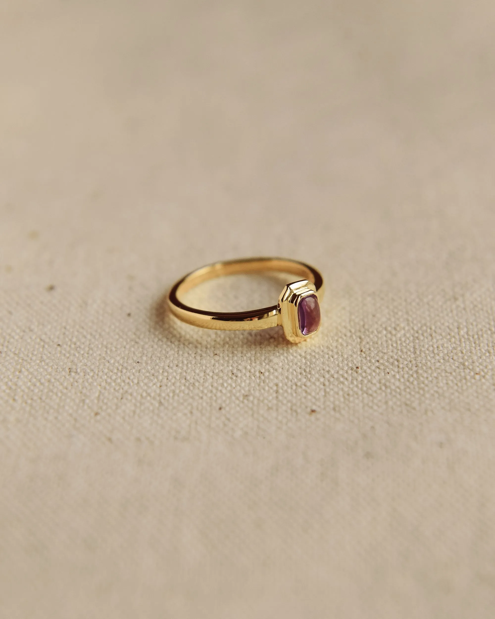 Frances Gold Vermeil Birthstone Ring - February sold by Rock n Rose product image thumbnail 2
