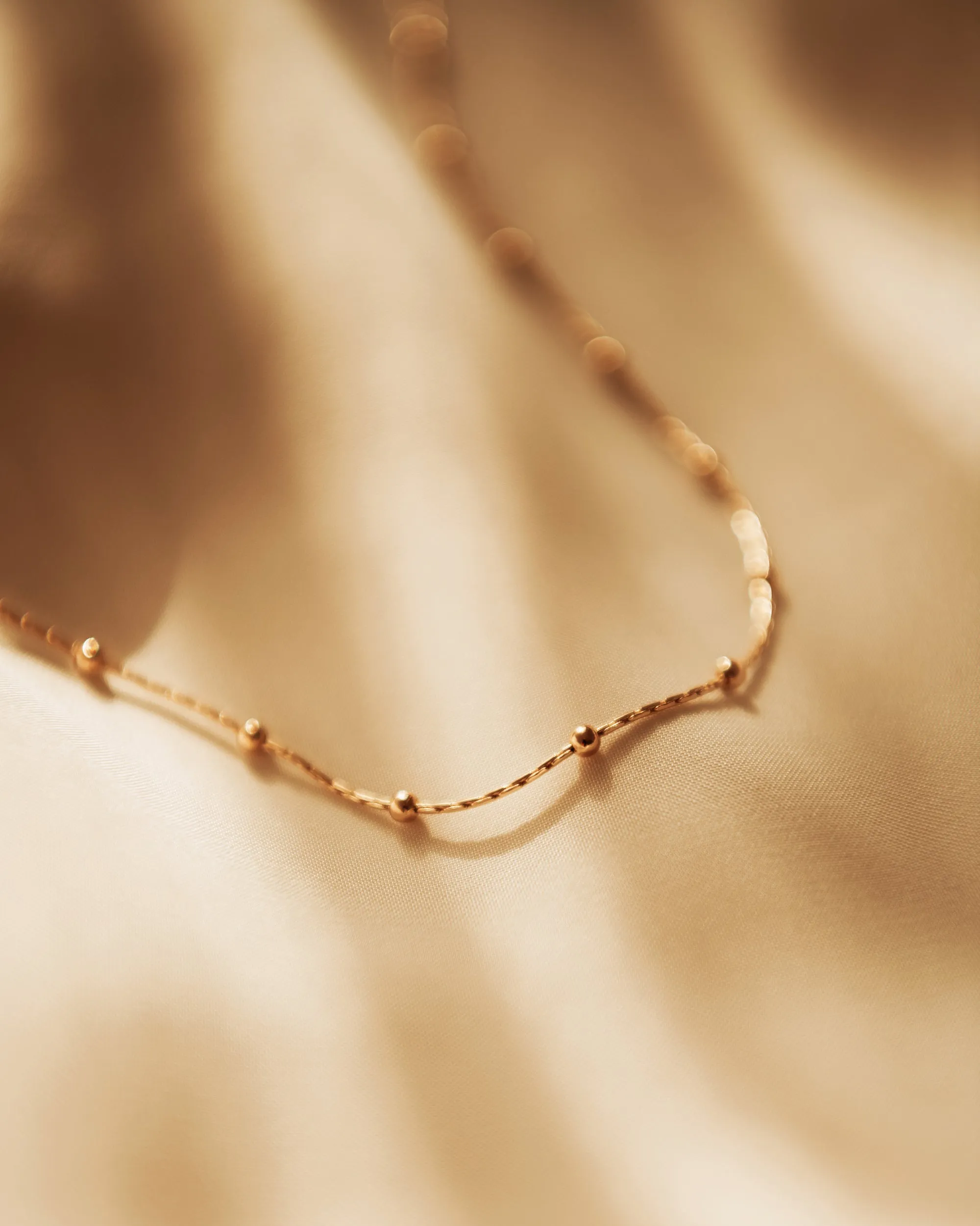 Laurel Gold Vermeil Beaded Chain Necklace sold by Rock n Rose product image thumbnail 3