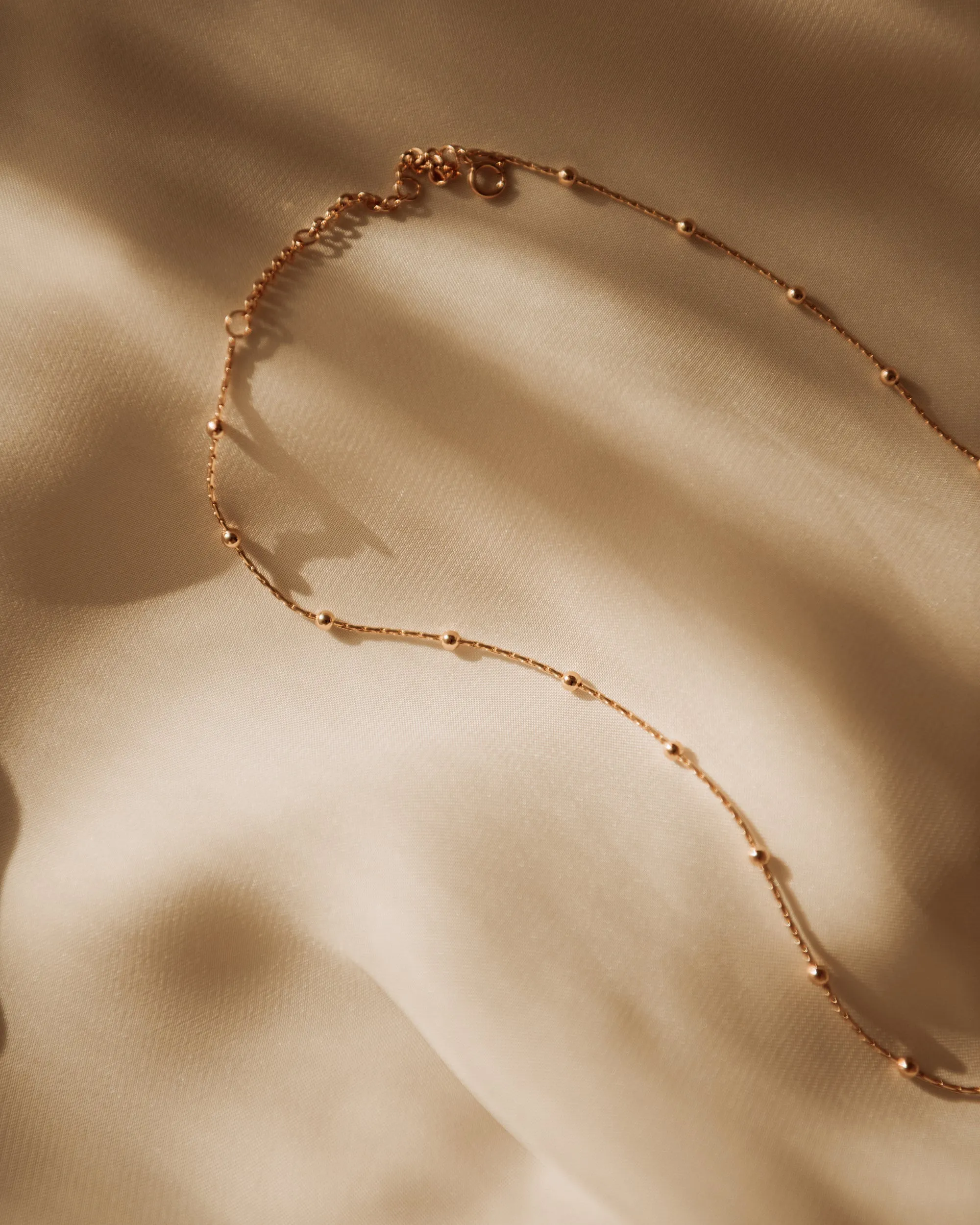 Laurel Gold Vermeil Beaded Chain Necklace sold by Rock n Rose product image thumbnail 4