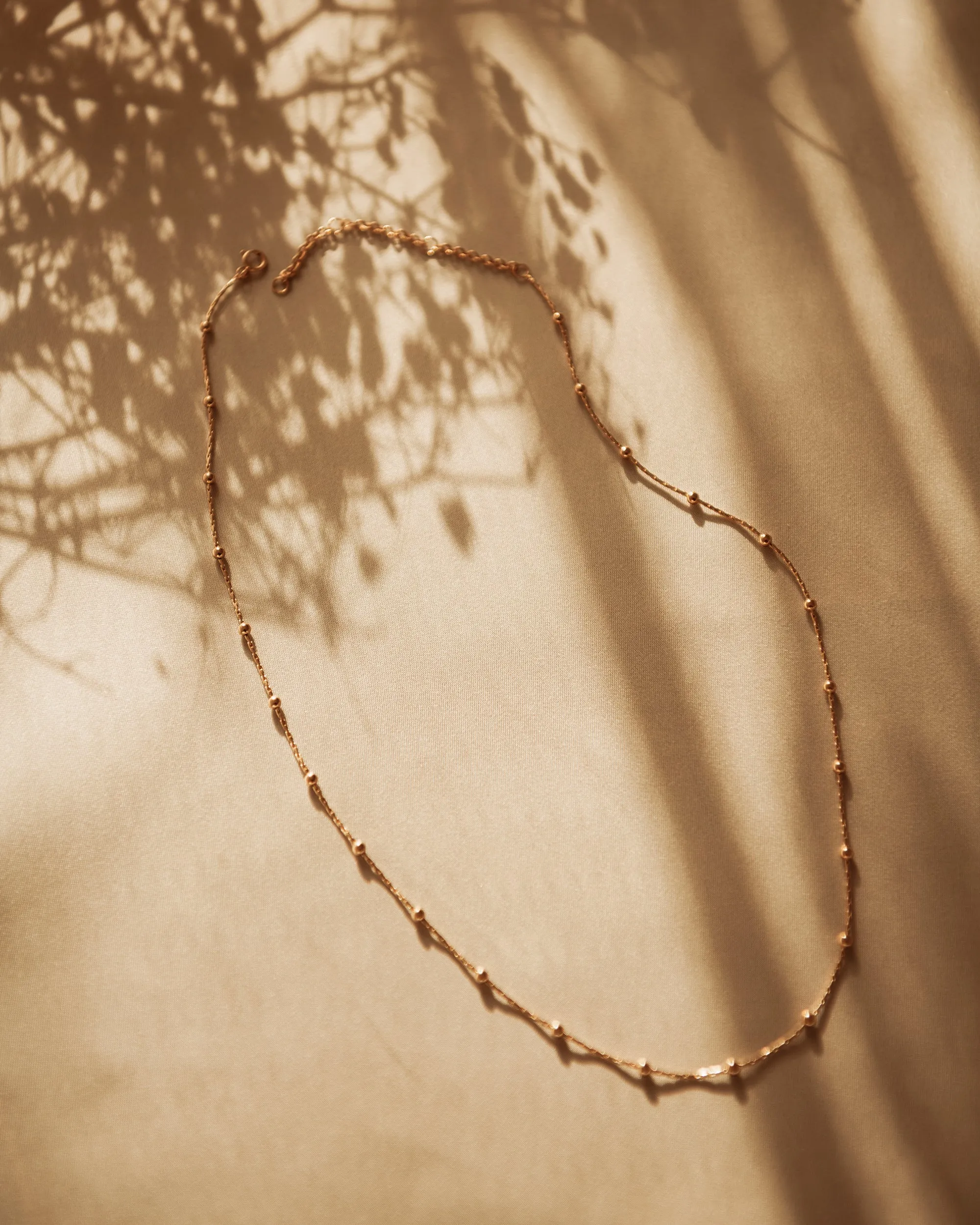 Laurel Gold Vermeil Beaded Chain Necklace sold by Rock n Rose product image thumbnail 2