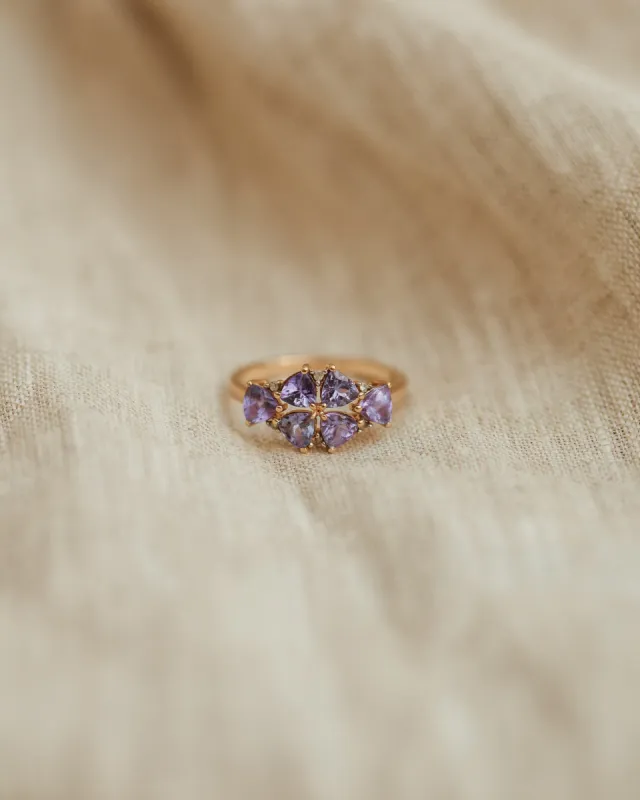 Bertha 9ct Gold Tanzanite Ring sold by Rock n Rose