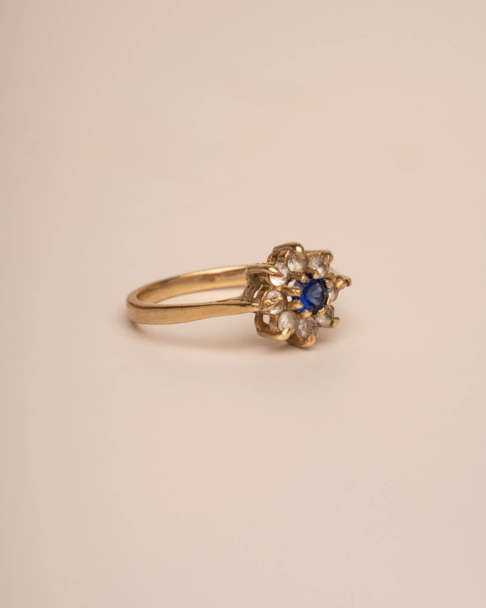 Augusta 9ct Gold Sapphire Cluster Ring sold by Rock n Rose product image thumbnail 3