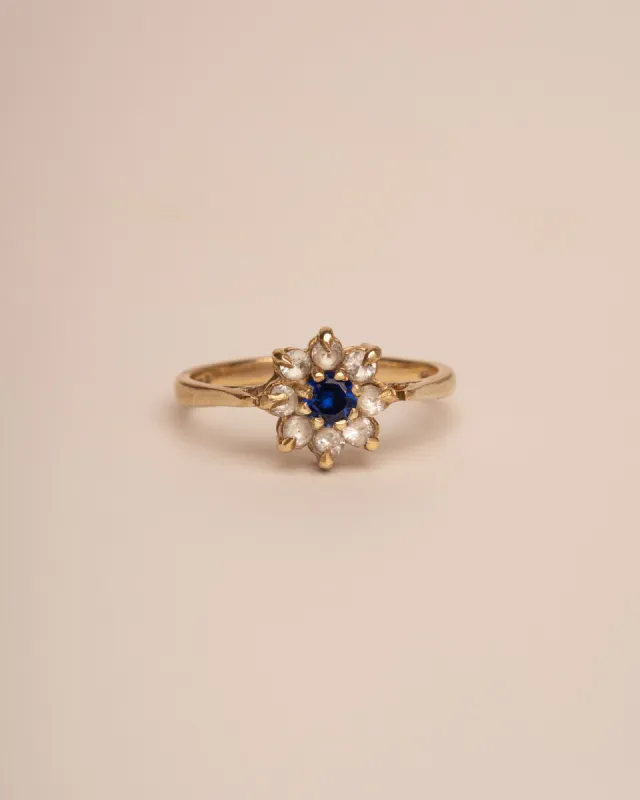 Augusta 9ct Gold Sapphire Cluster Ring sold by Rock n Rose