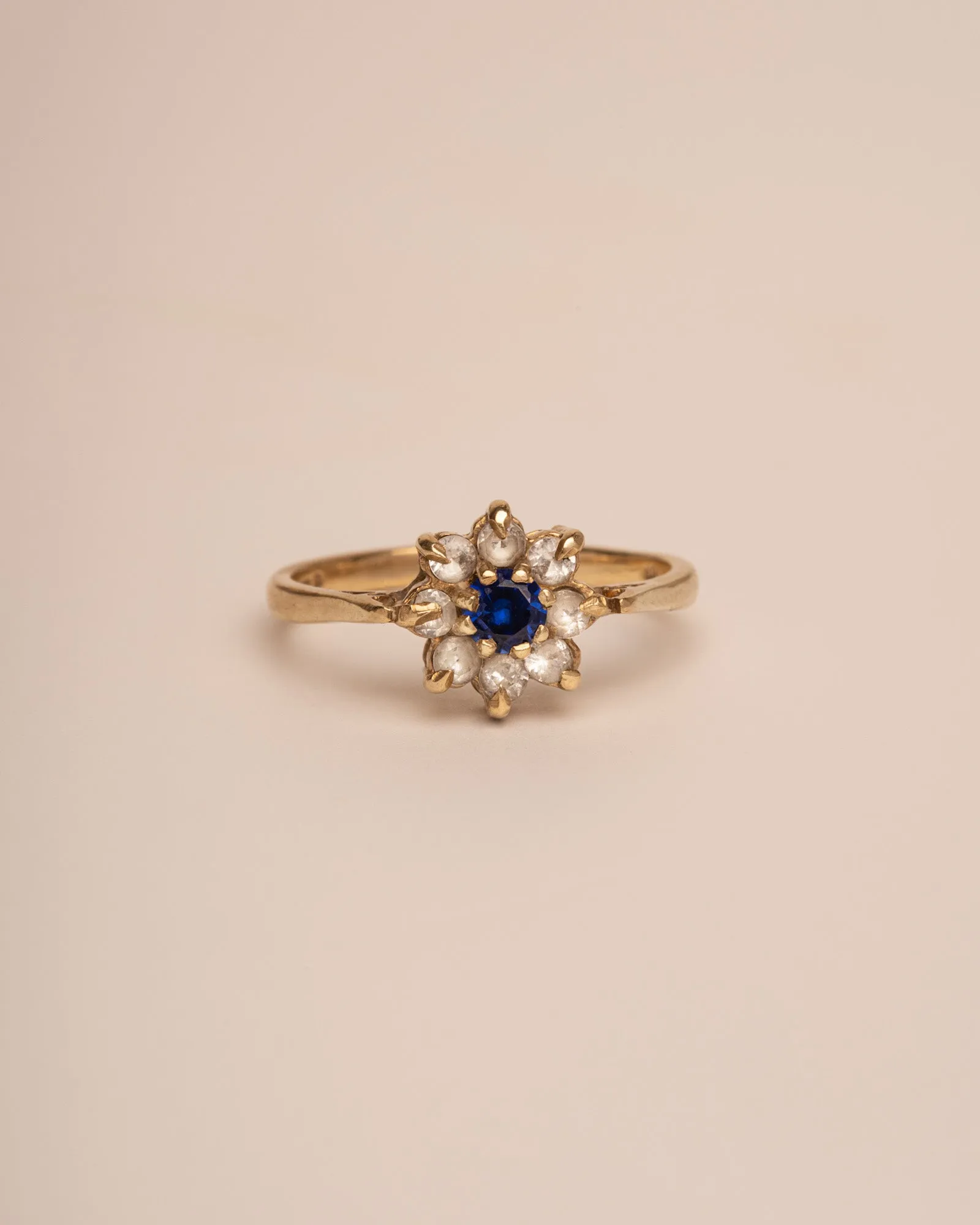 Augusta 9ct Gold Sapphire Cluster Ring sold by Rock n Rose