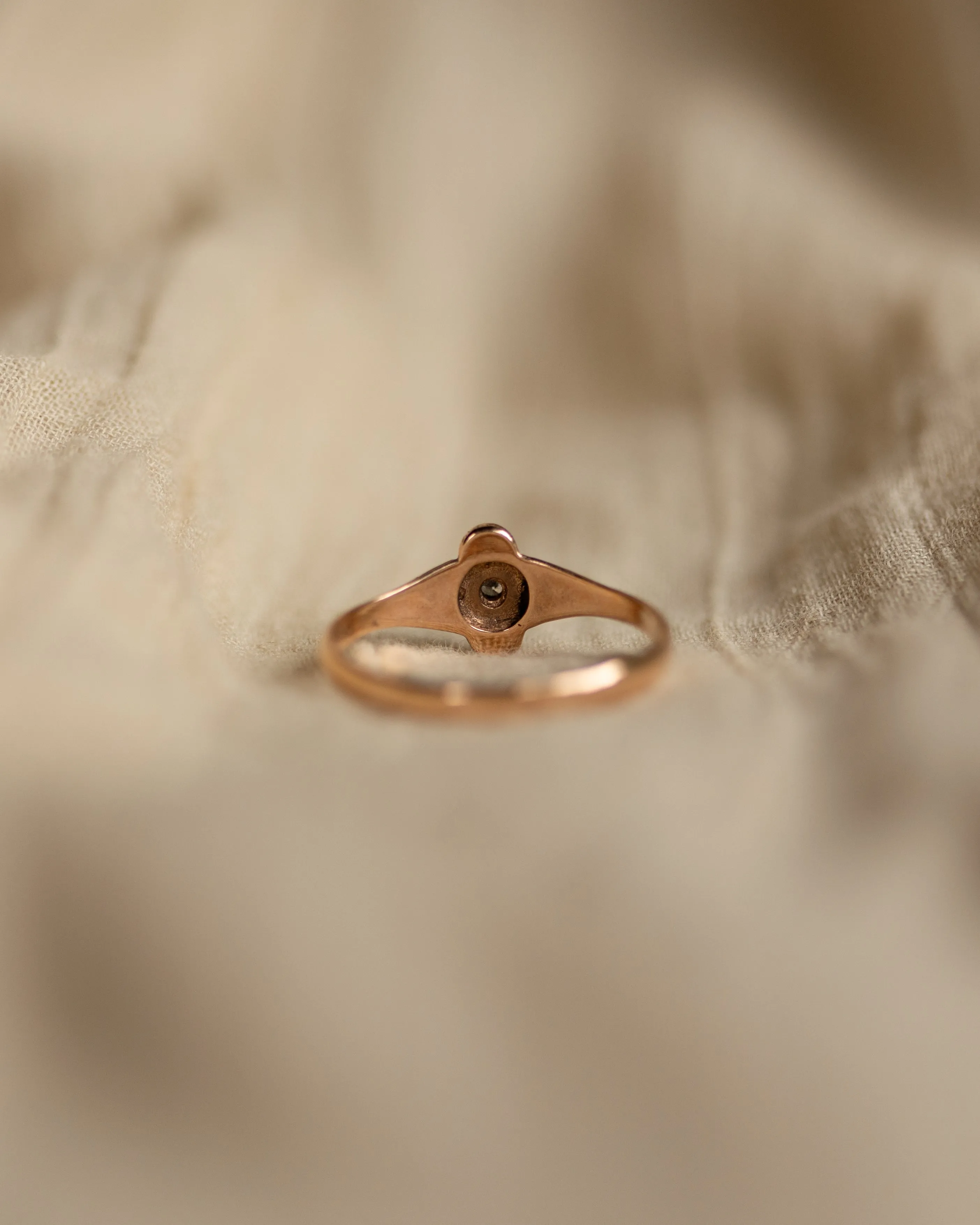 Flora Antique 9ct Gold Turquoise & Paste Cluster Ring sold by Rock n Rose product image thumbnail 5