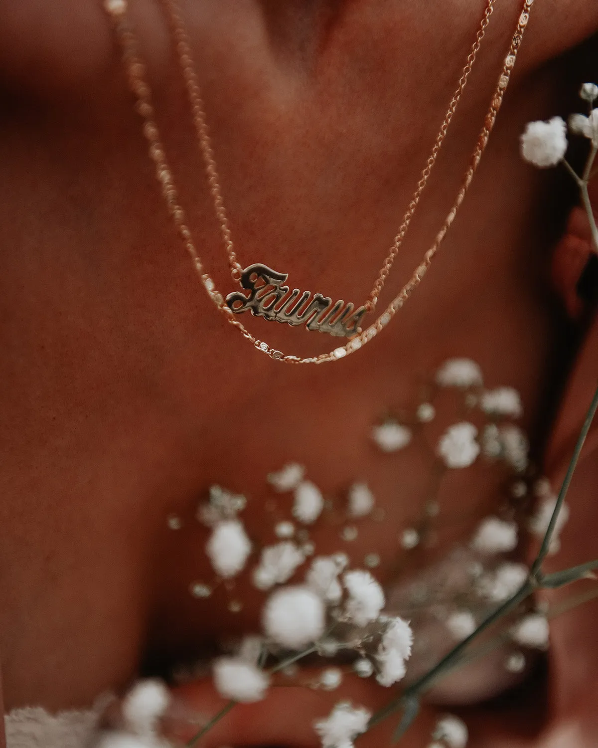 Taurus Zodiac Nameplate Necklace sold by Rock n Rose product image thumbnail 5