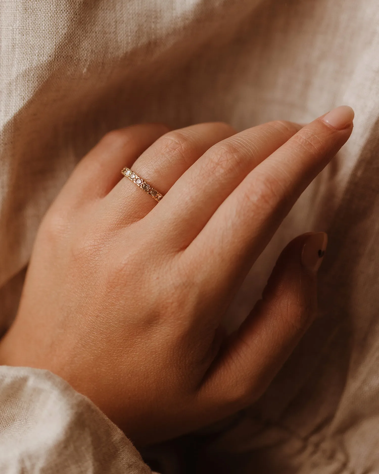 Marlene 9ct Gold Eternity Ring sold by Rock n Rose product image thumbnail 2