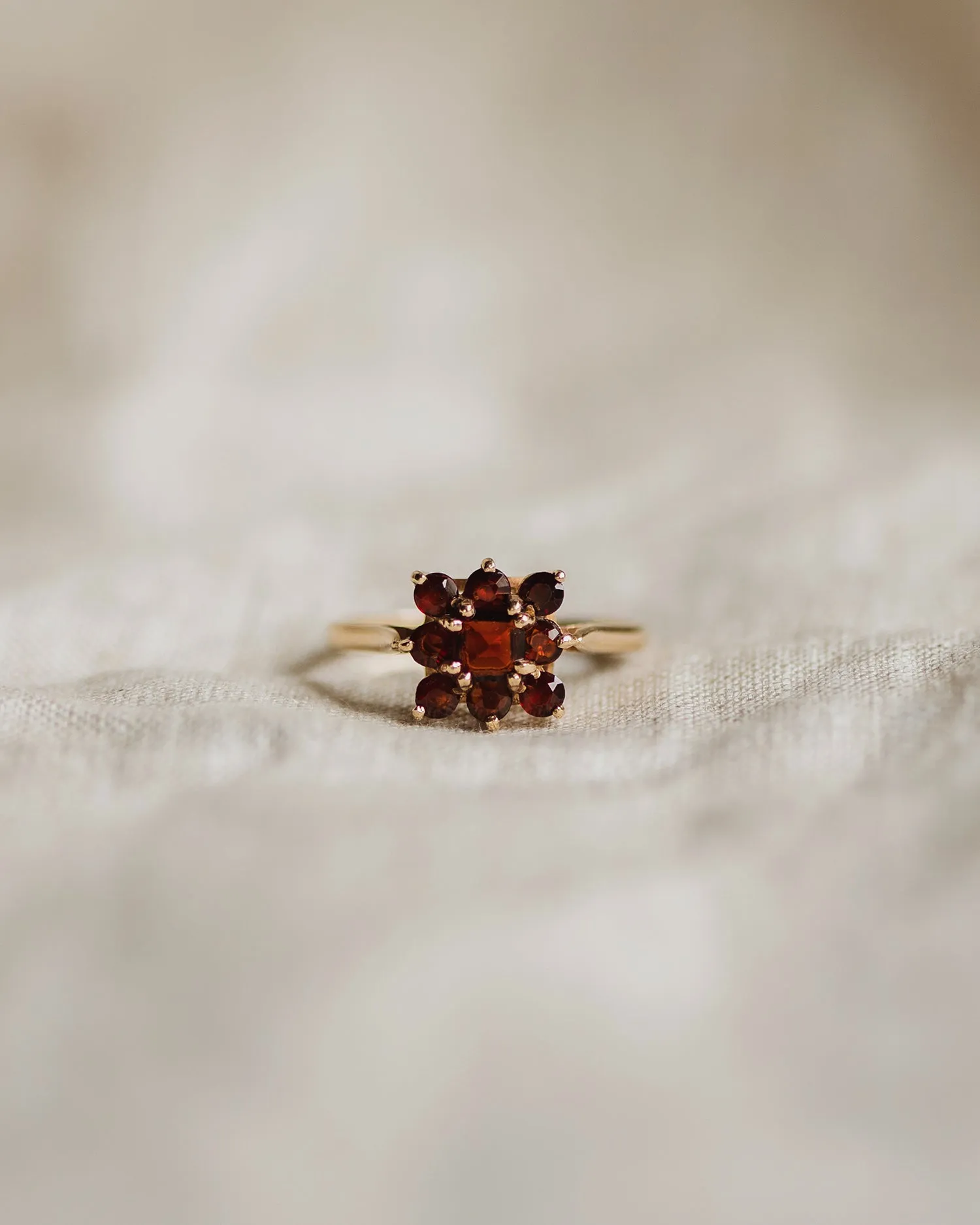 Cosette 9ct Gold Garnet Ring sold by Rock n Rose