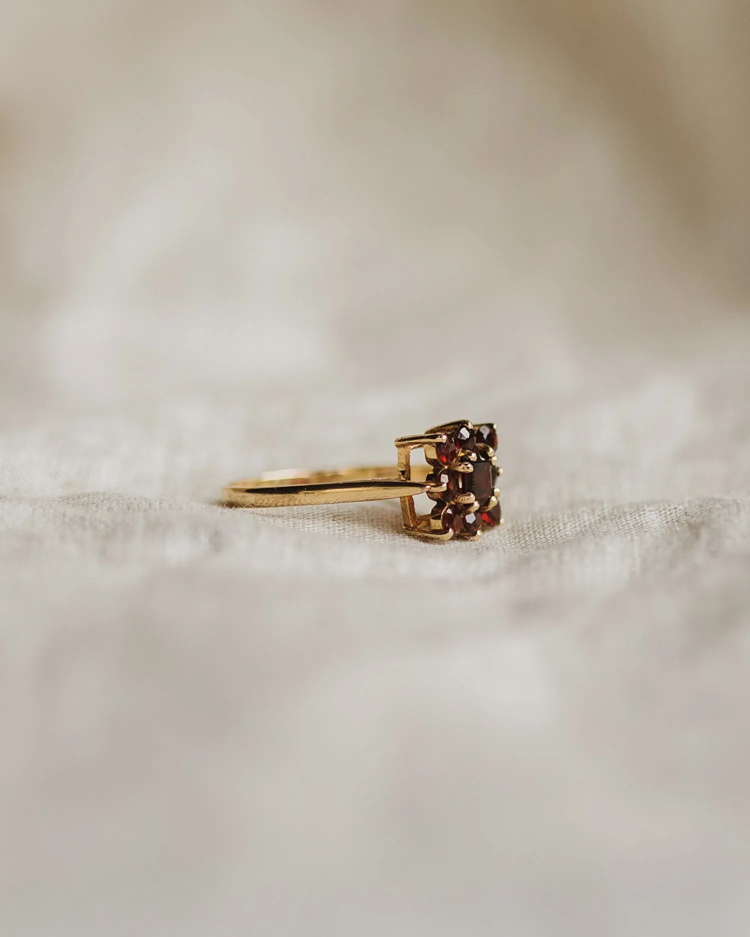 Cosette 9ct Gold Garnet Ring sold by Rock n Rose product image thumbnail 3