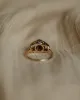 Flora Vintage 9ct Gold Garnet Flower Cluster Ring sold by Rock n Rose