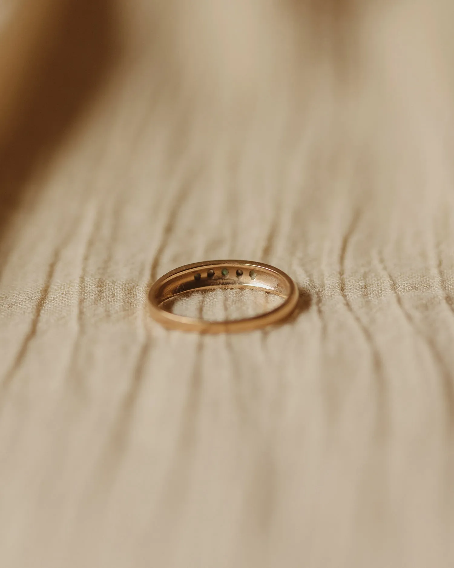 Winnie 9ct Gold Emerald & Diamond Ring sold by Rock n Rose product image thumbnail 5