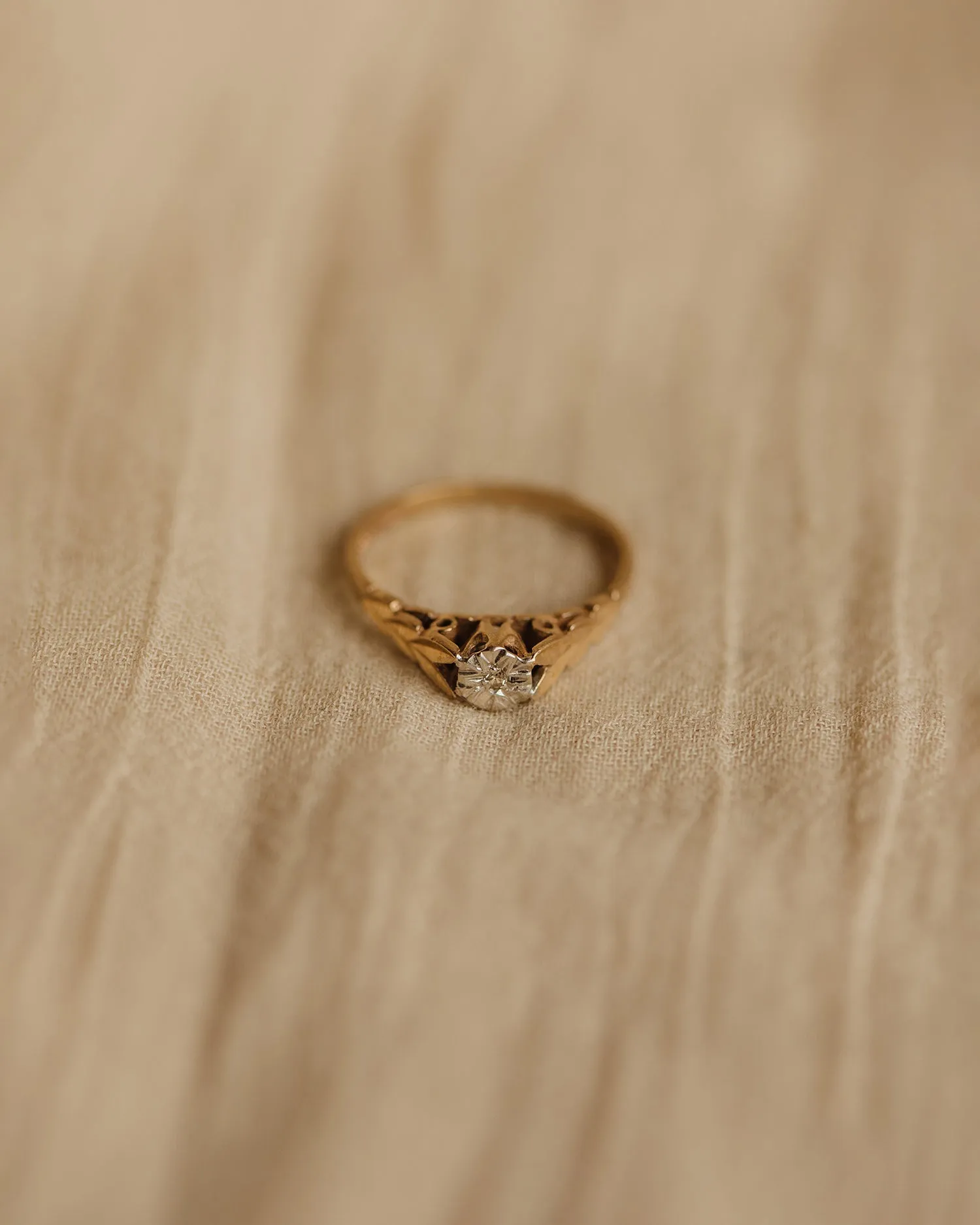 Lucie 1986 9ct Gold Diamond Ring sold by Rock n Rose product image thumbnail 3