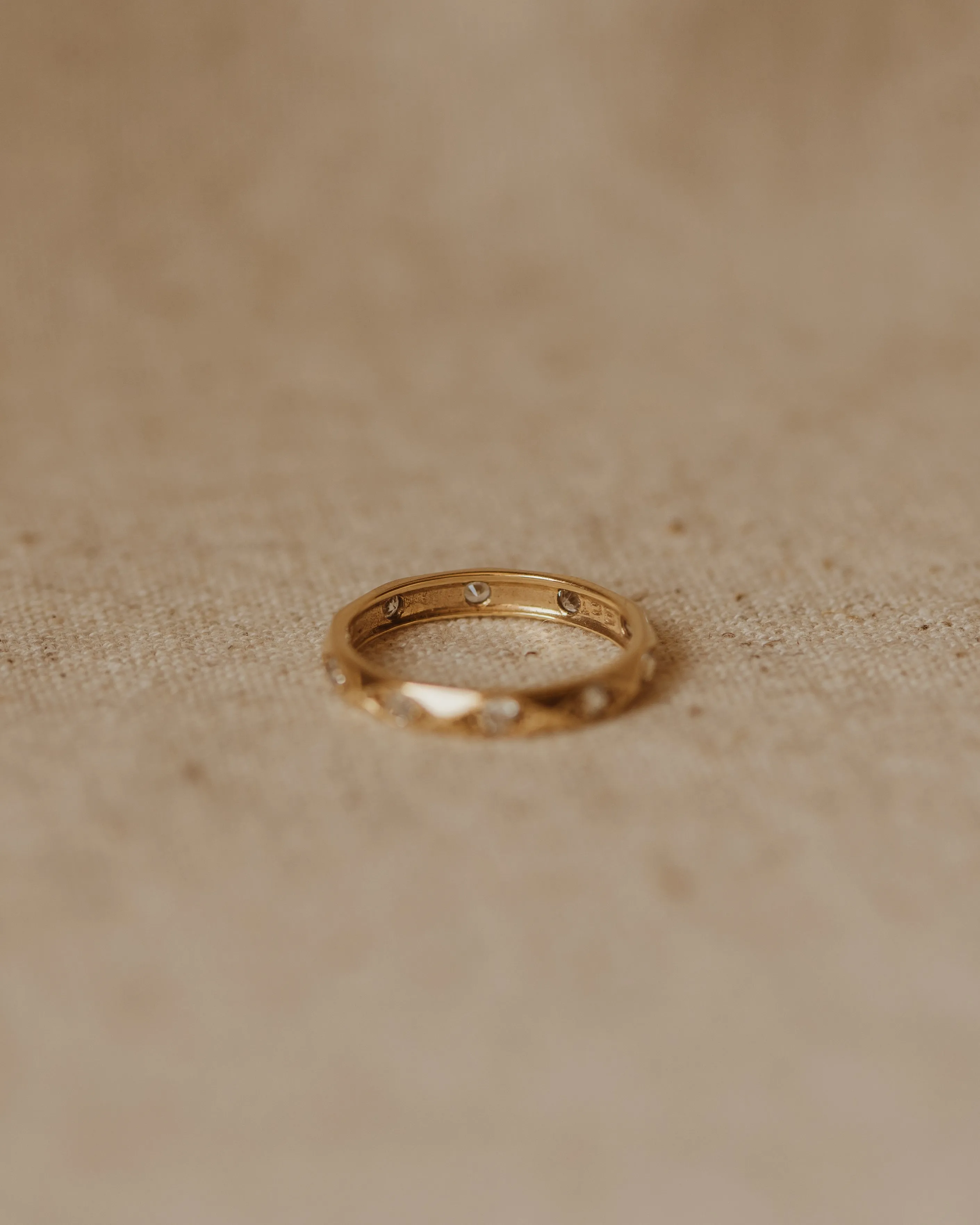 Romilly Vintage 9ct Gold Spinel Eternity Ring sold by Rock n Rose product image thumbnail 3