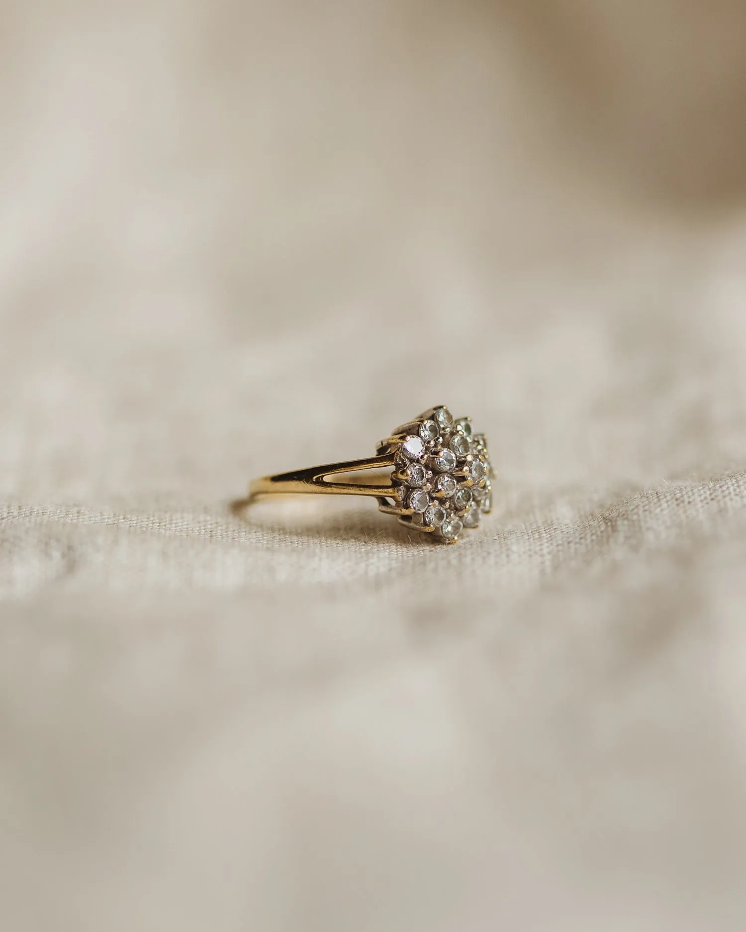 Deloris 9ct Gold Cluster Ring sold by Rock n Rose product image thumbnail 3