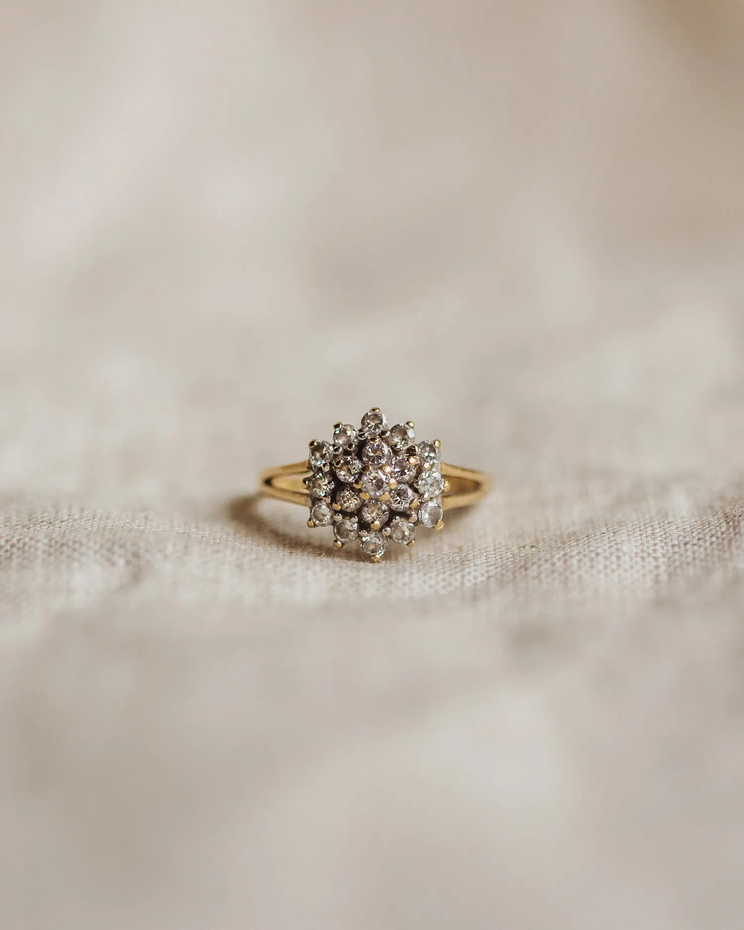 Deloris 9ct Gold Cluster Ring sold by Rock n Rose